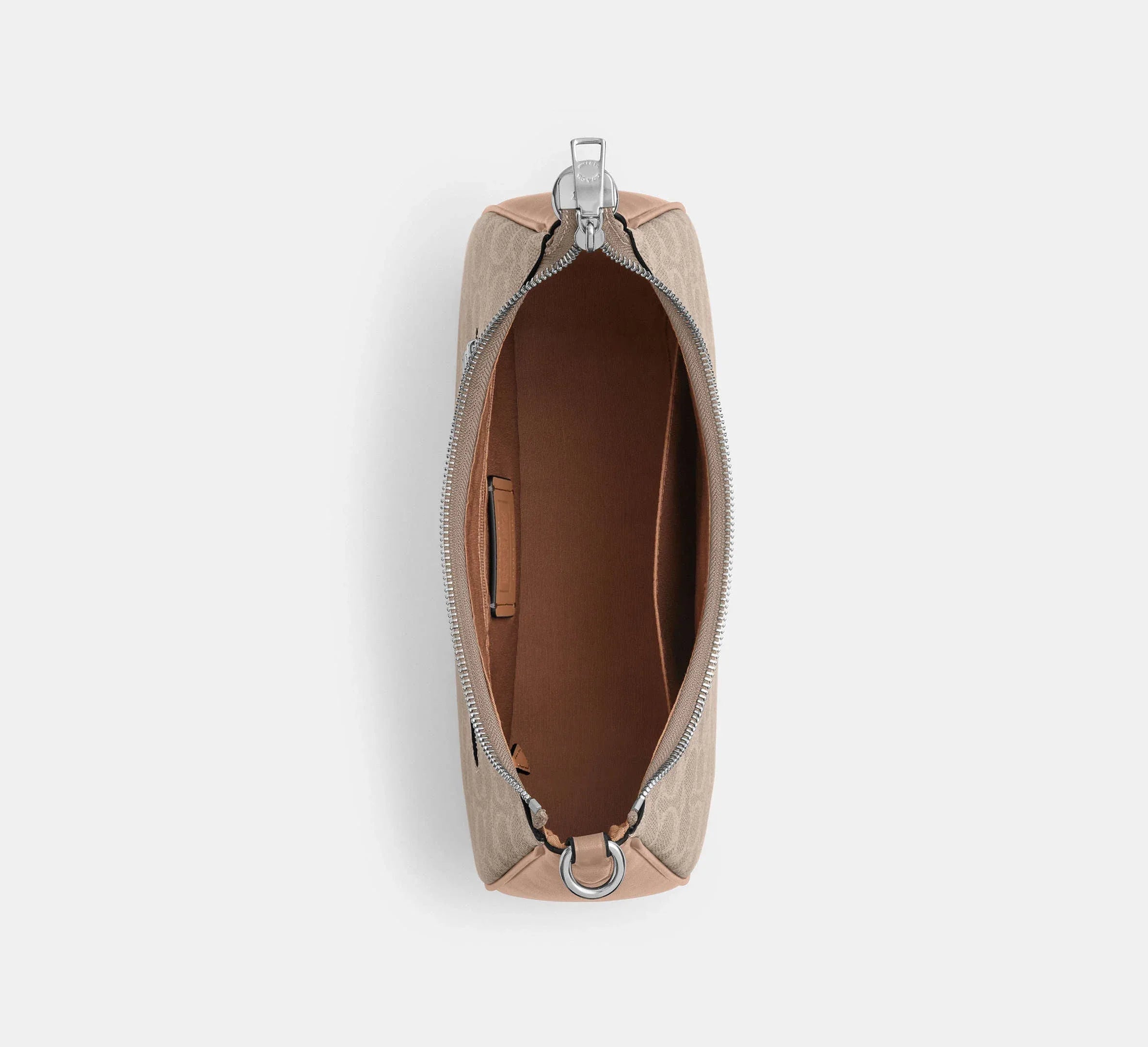 Coach Teri Hobo Bag In Signature – Silver/Sand/Taupe - Sneaker Türkiye