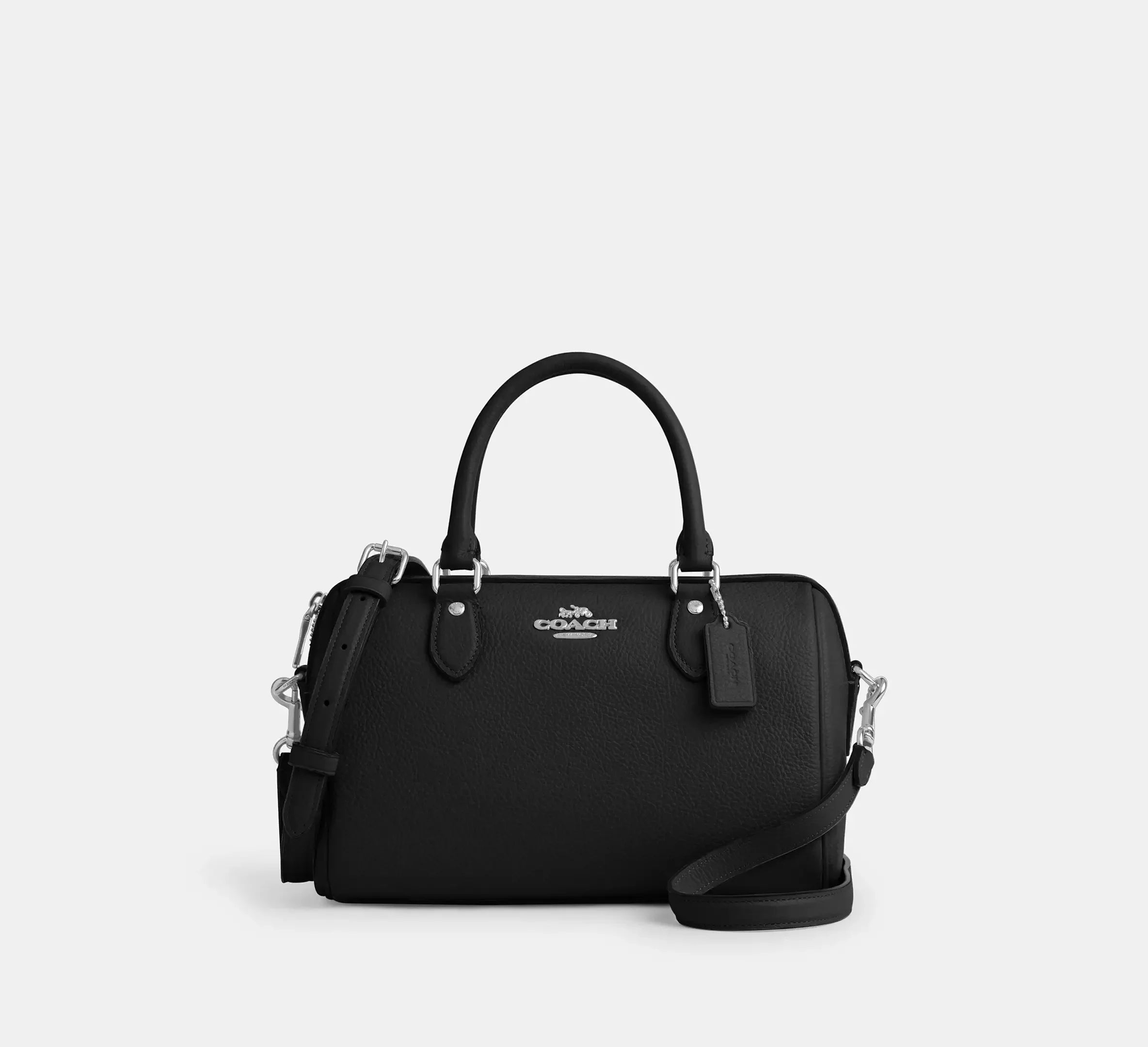 Coach Rowan Satchel Bag – Silver/Black - Sneaker Türkiye