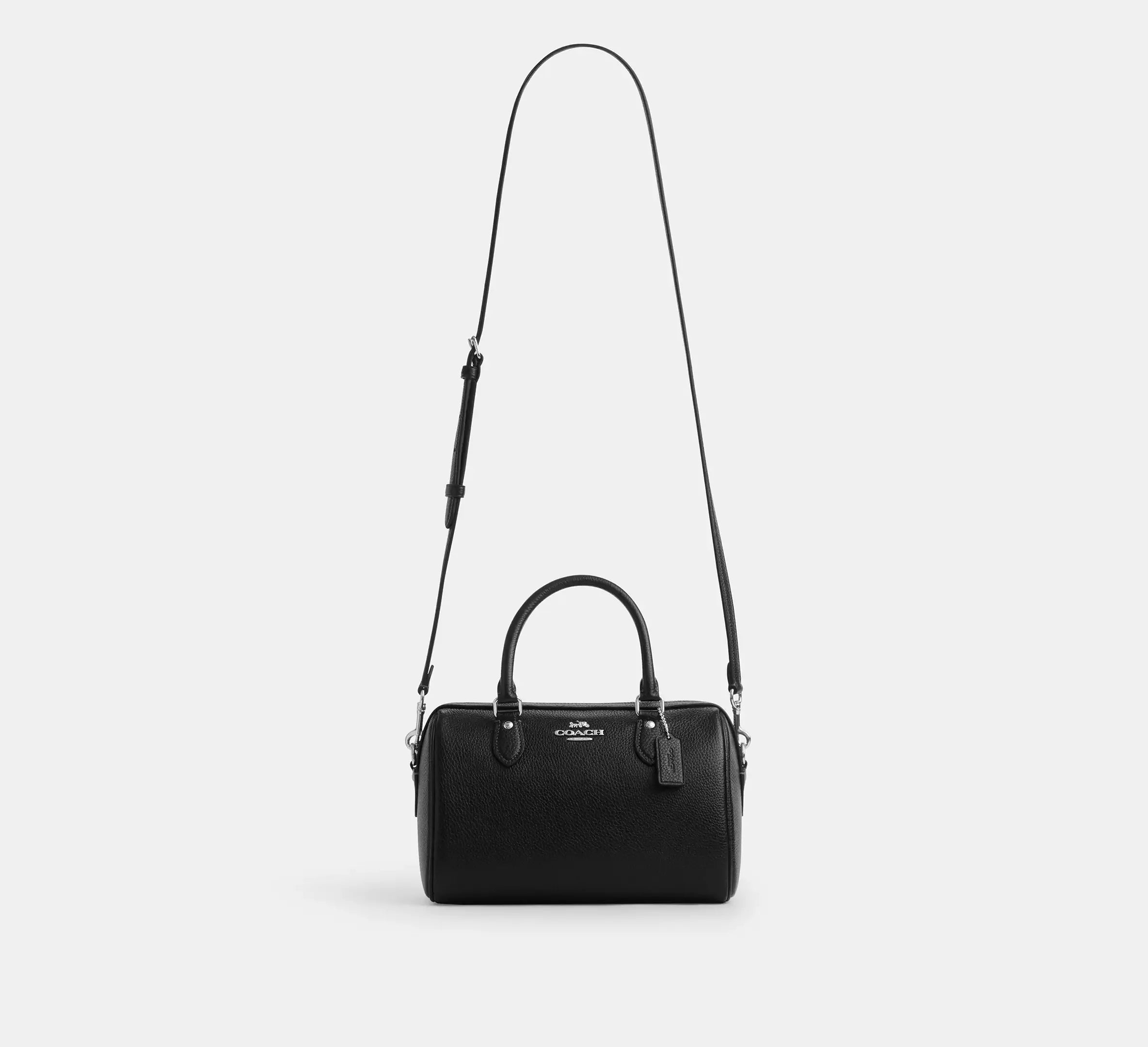 Coach Rowan Satchel Bag – Silver/Black - Sneaker Türkiye