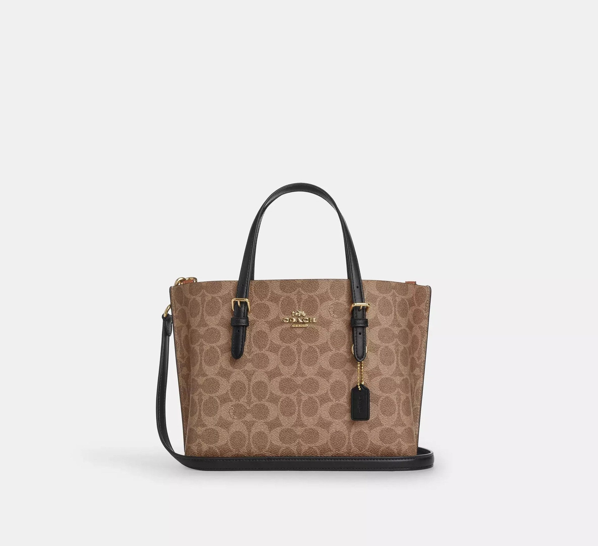 Coach Mollie Tote Bag 25 In Signature – Gold/Tan/Black - Sneaker Türkiye