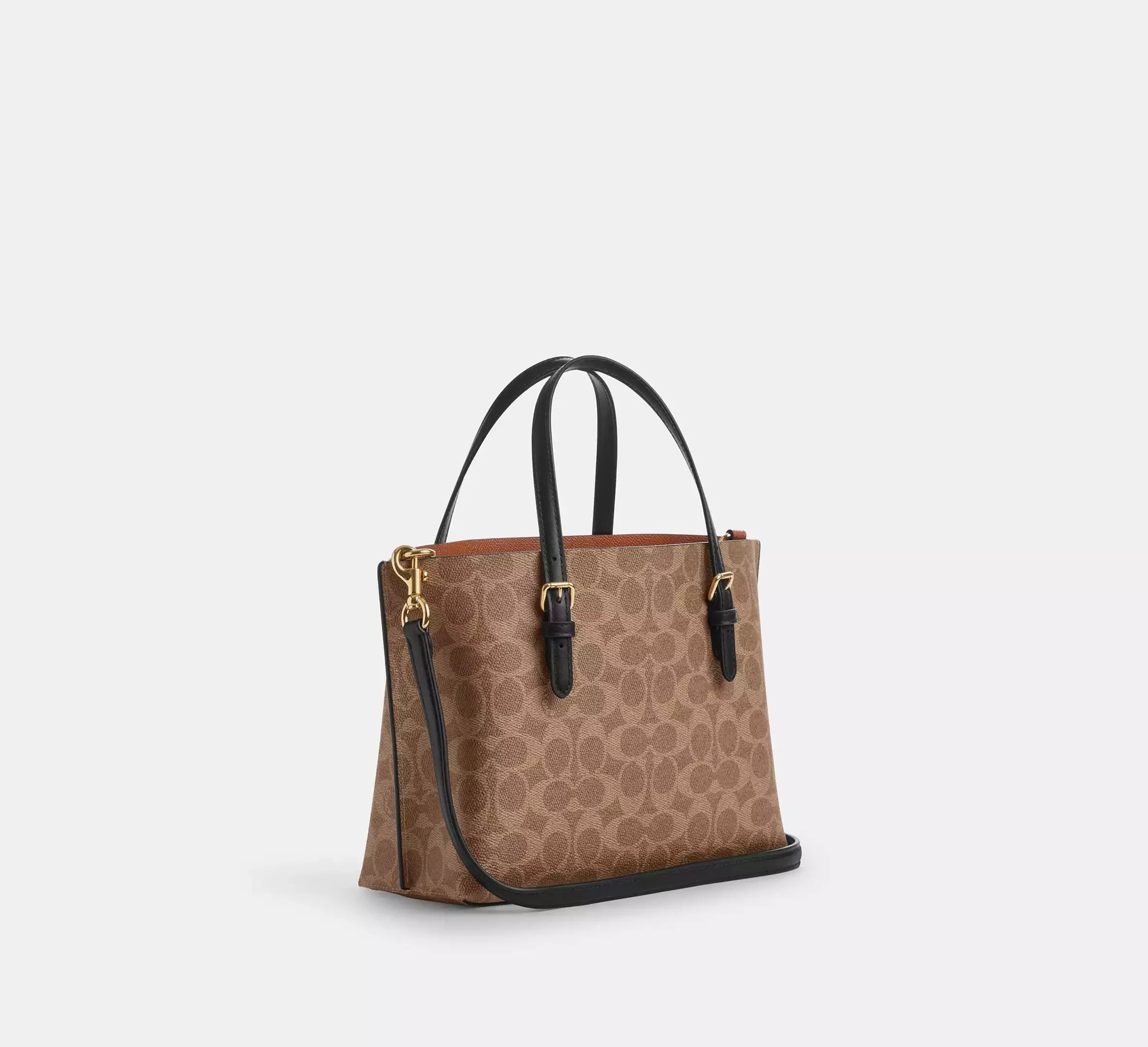 Coach Mollie Tote Bag 25 In Signature – Gold/Tan/Black - Sneaker Türkiye