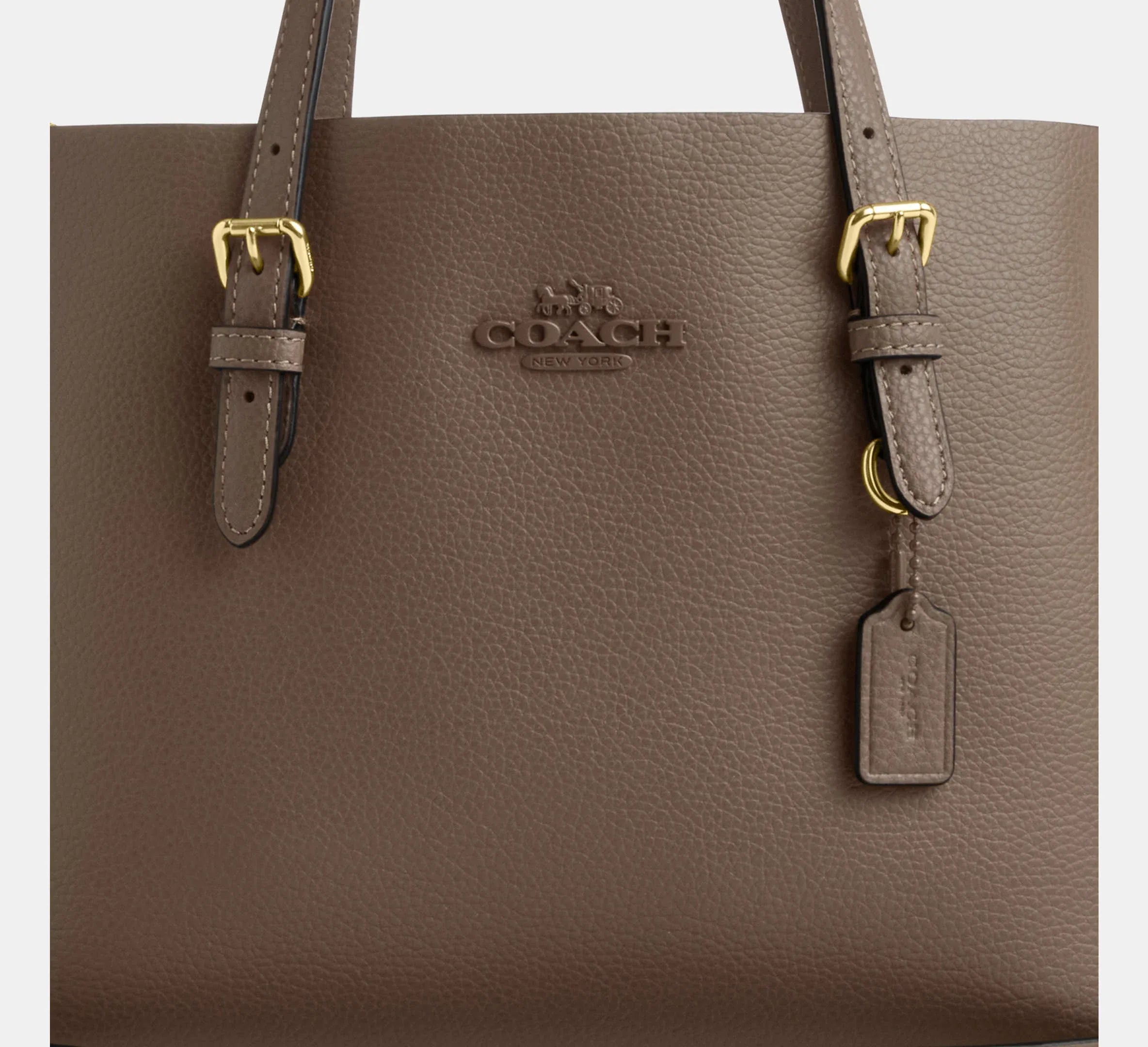 Coach Mollie Tote Bag 25 – Gold/Dark Stone - Sneaker Türkiye