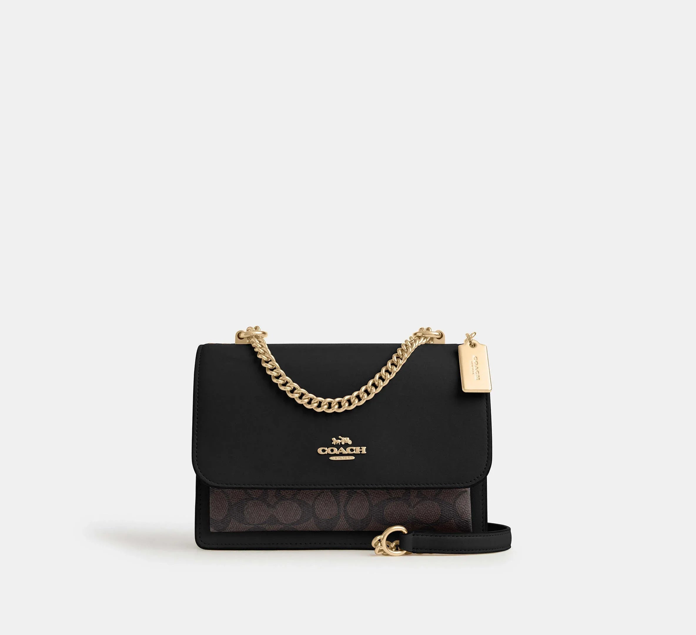 Coach Klare Crossbody Bag In Signature – Gold/Walnut/Black - Sneaker Türkiye