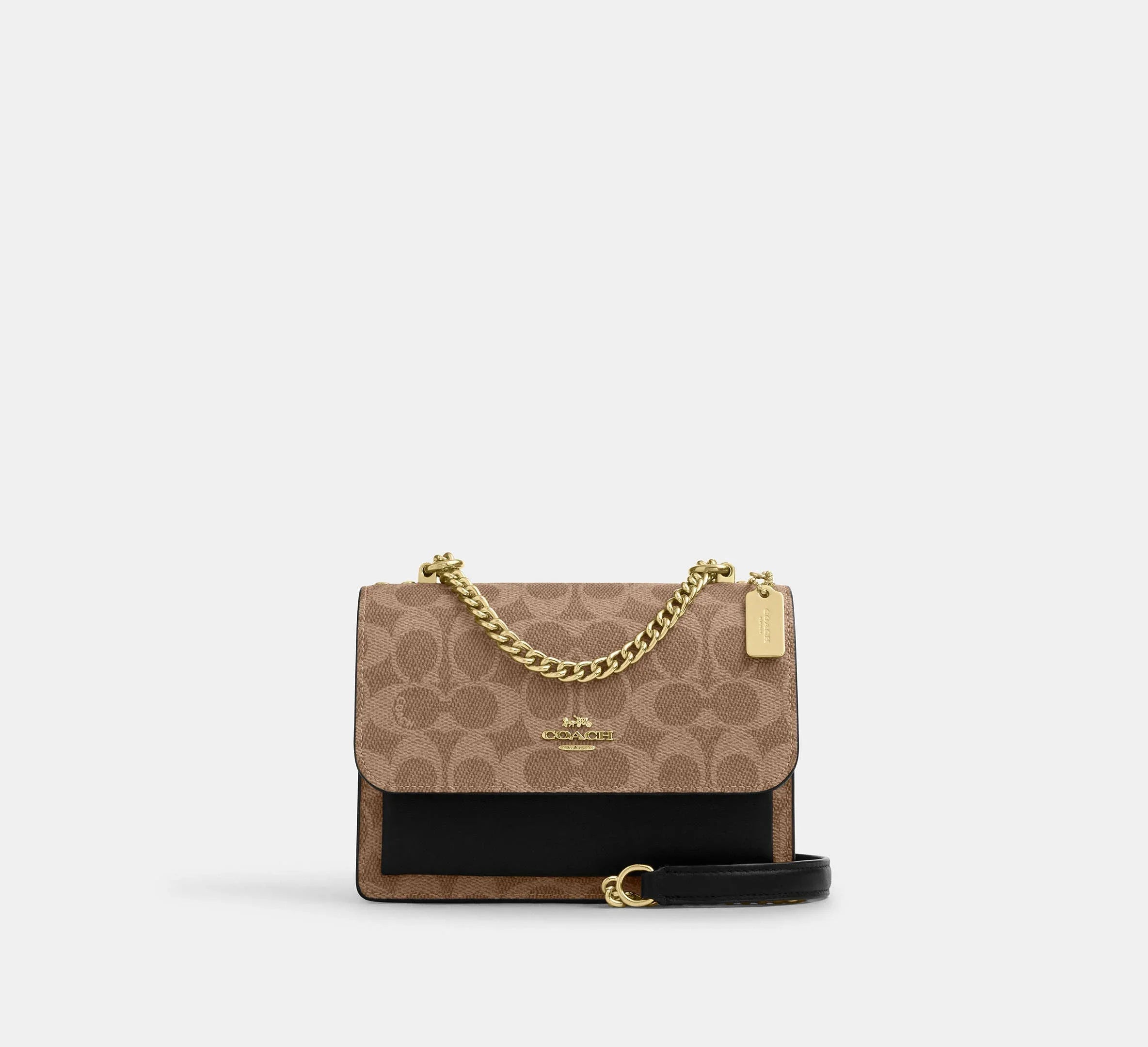 Coach Mini Klare Crossbody Bag In Signature Gold/Tan/Black - Sneaker Türkiye
