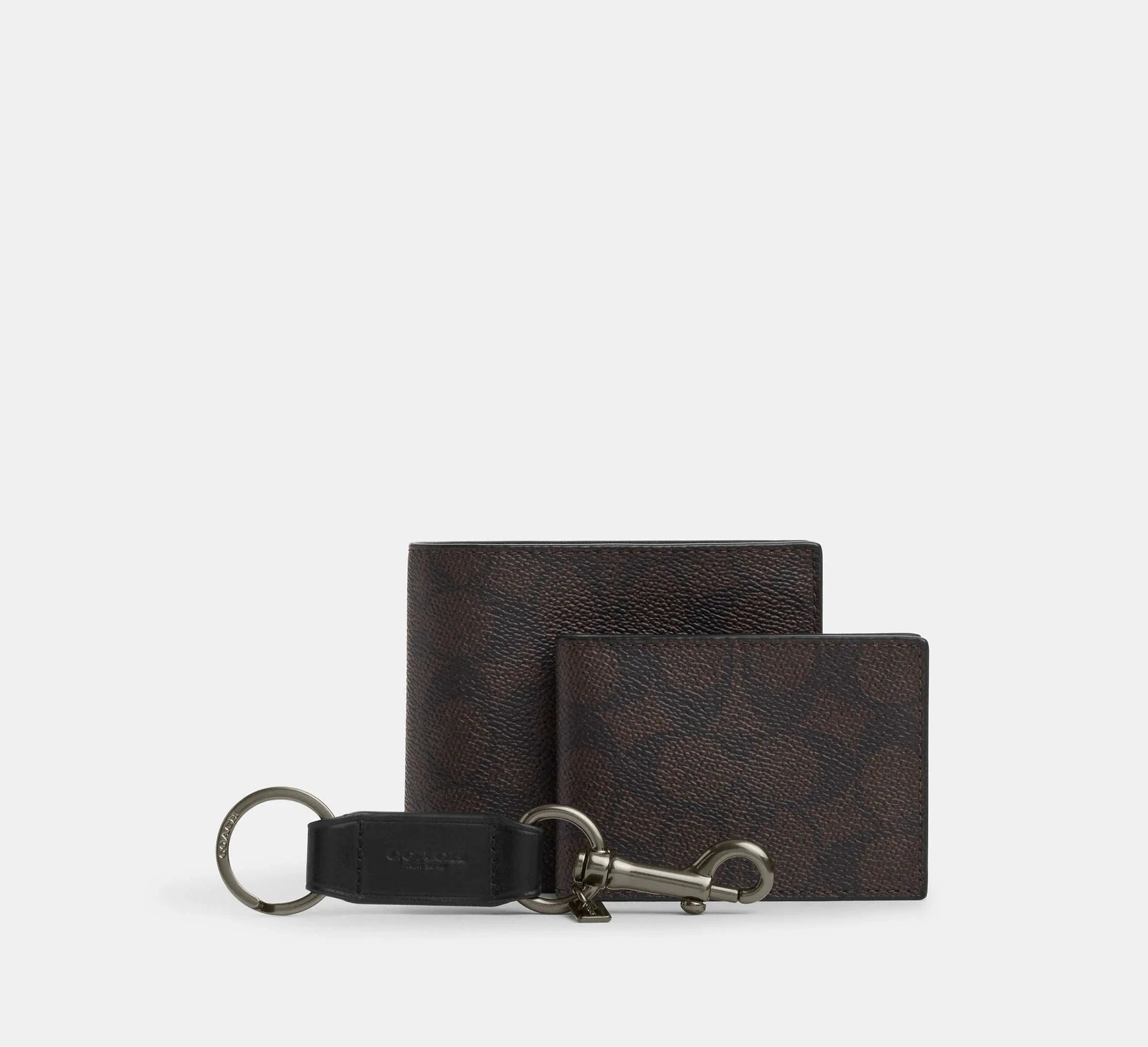 Coach 3 In 1 Wallet Gift Set In Signature Qb/Walnut/Black - Sneaker Türkiye