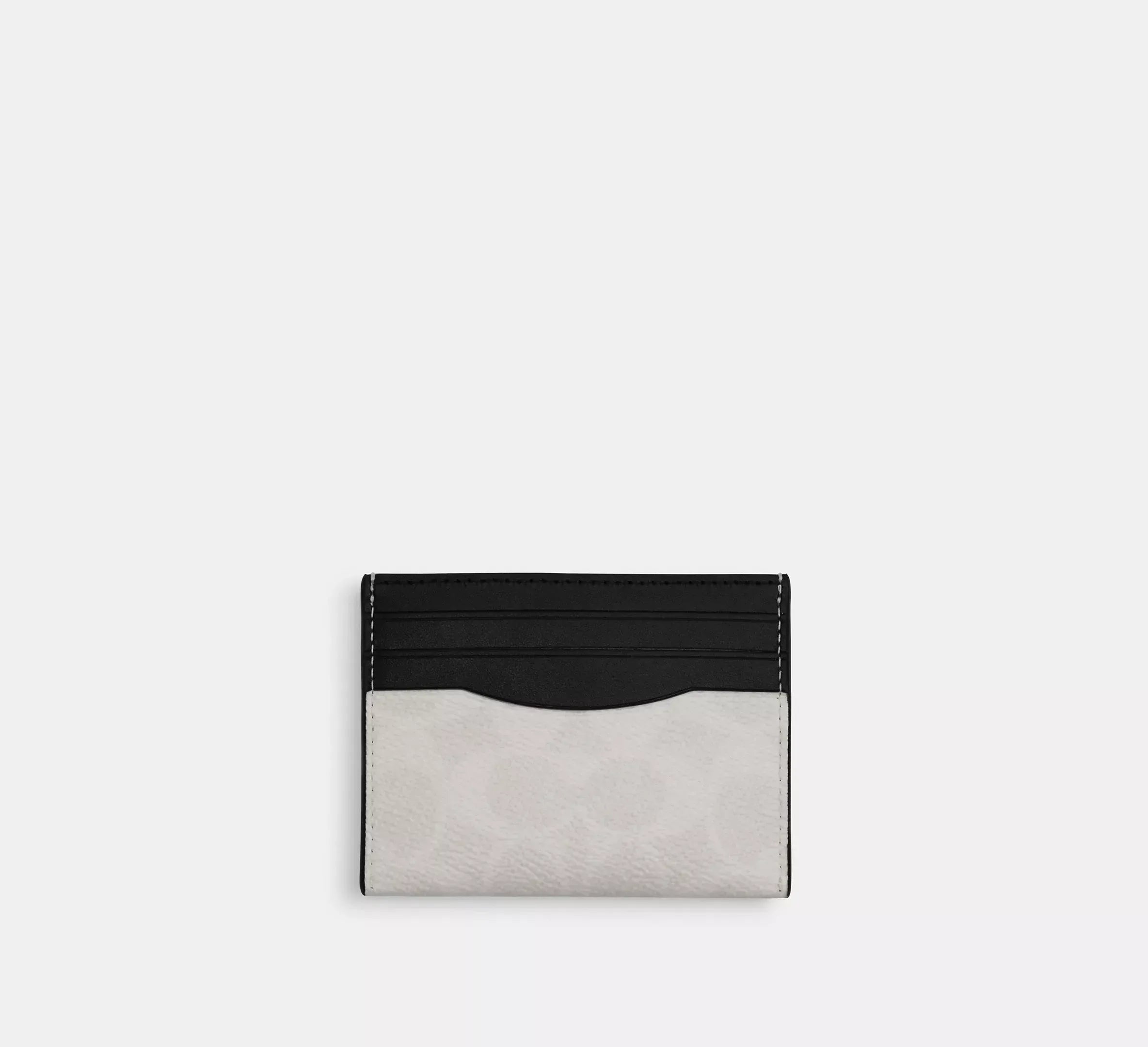 Coach Slim Id Card Case In Signature – Chalk & Black - Sneaker Türkiye