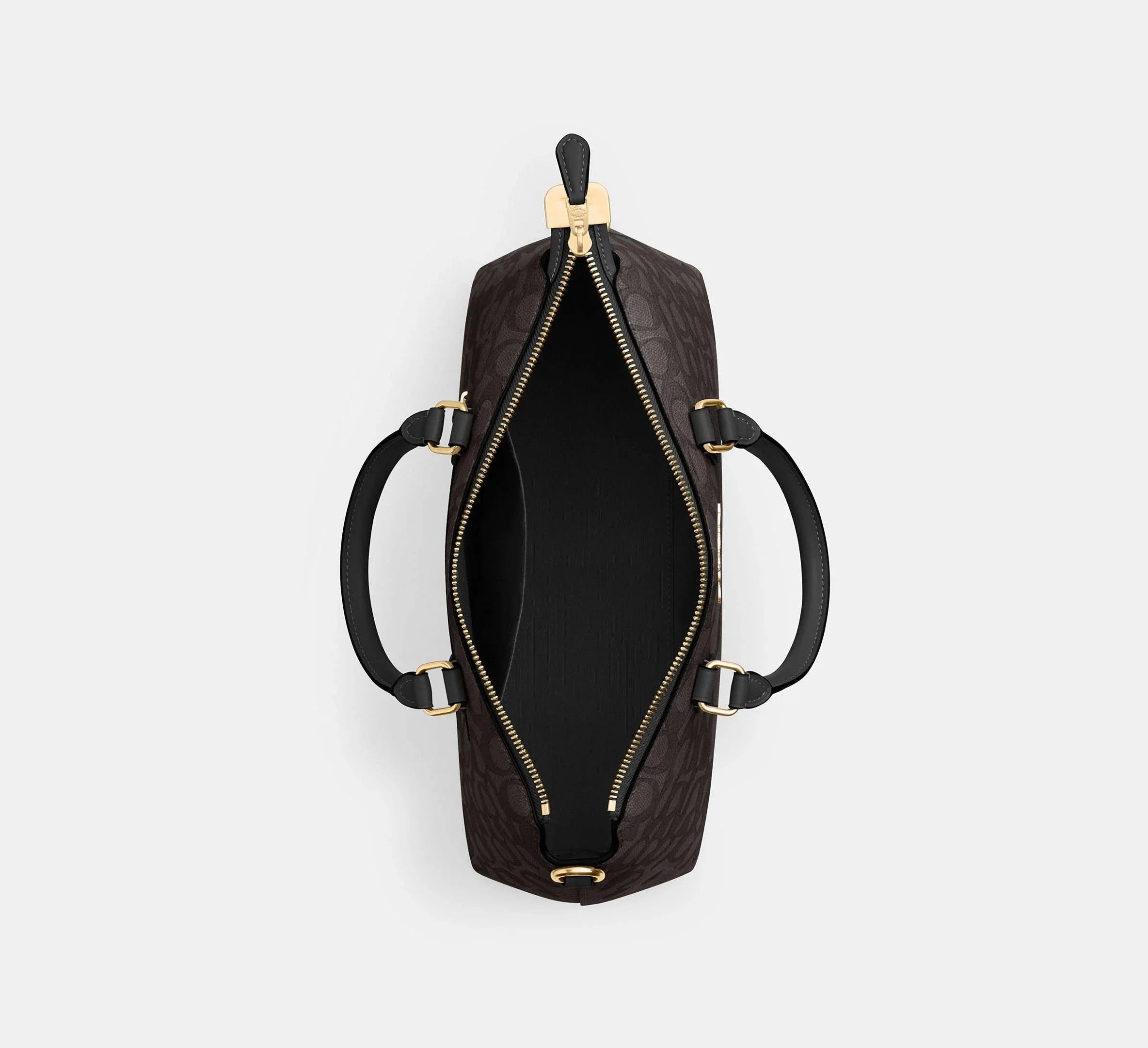 Coach Georgia Satchel Bag In Signature – Gold/Walnut/Black - Sneaker Türkiye