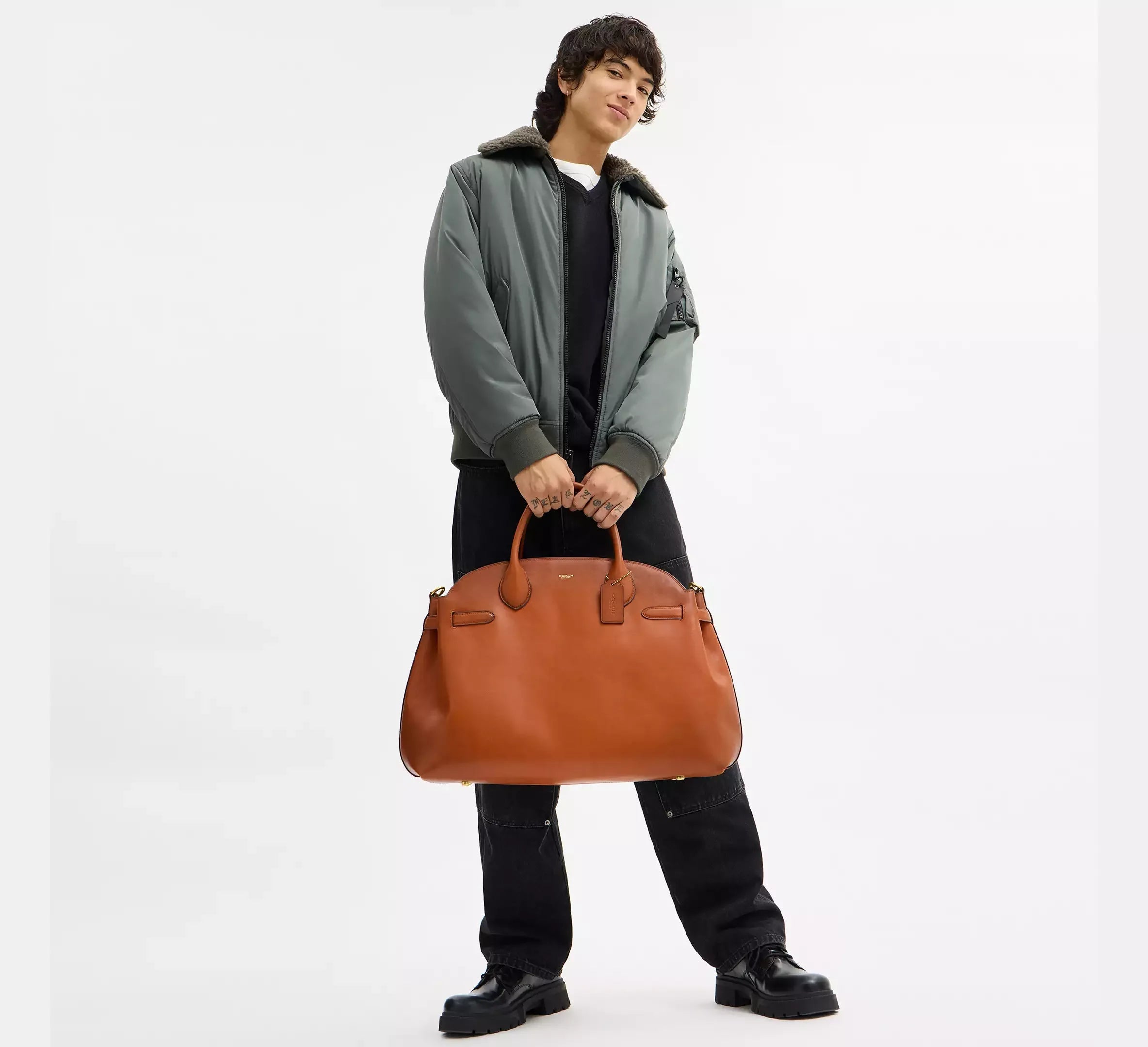 Coach Soft Empire Carryall Bag 48 SEZON – Brass/Toffee - Sneaker Türkiye