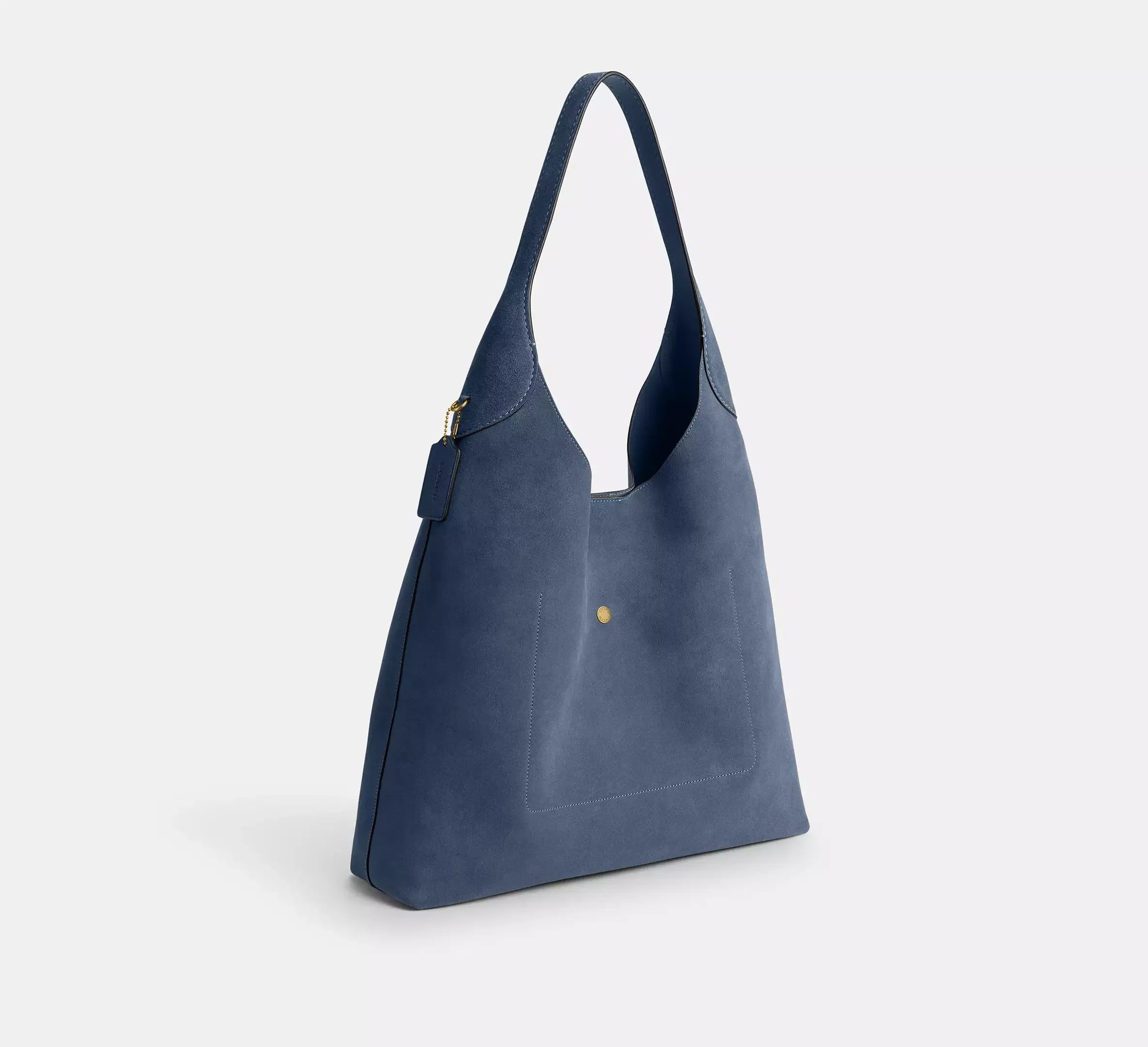 Coach Brooklyn Shoulder Bag 39 – Suede/Brass/Light Denim - Sneaker Türkiye