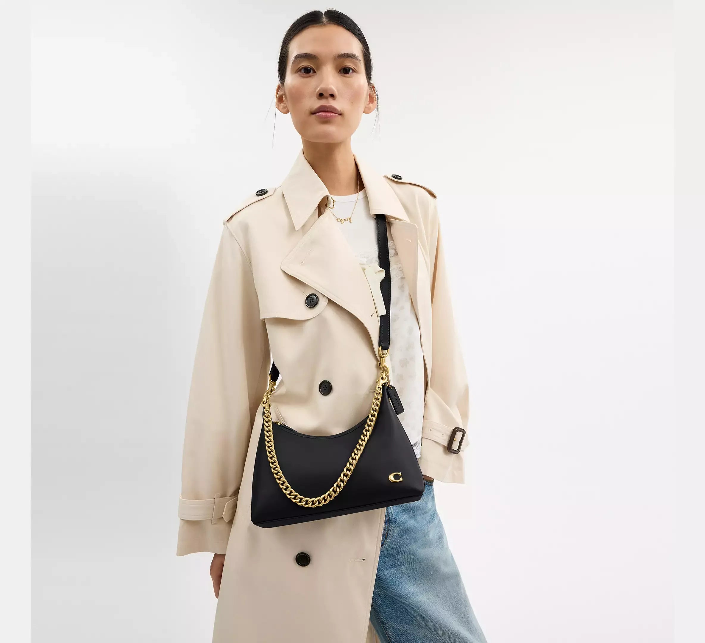 Coach Juliet Shoulder Bag 25 – Brass/Black - Sneaker Türkiye