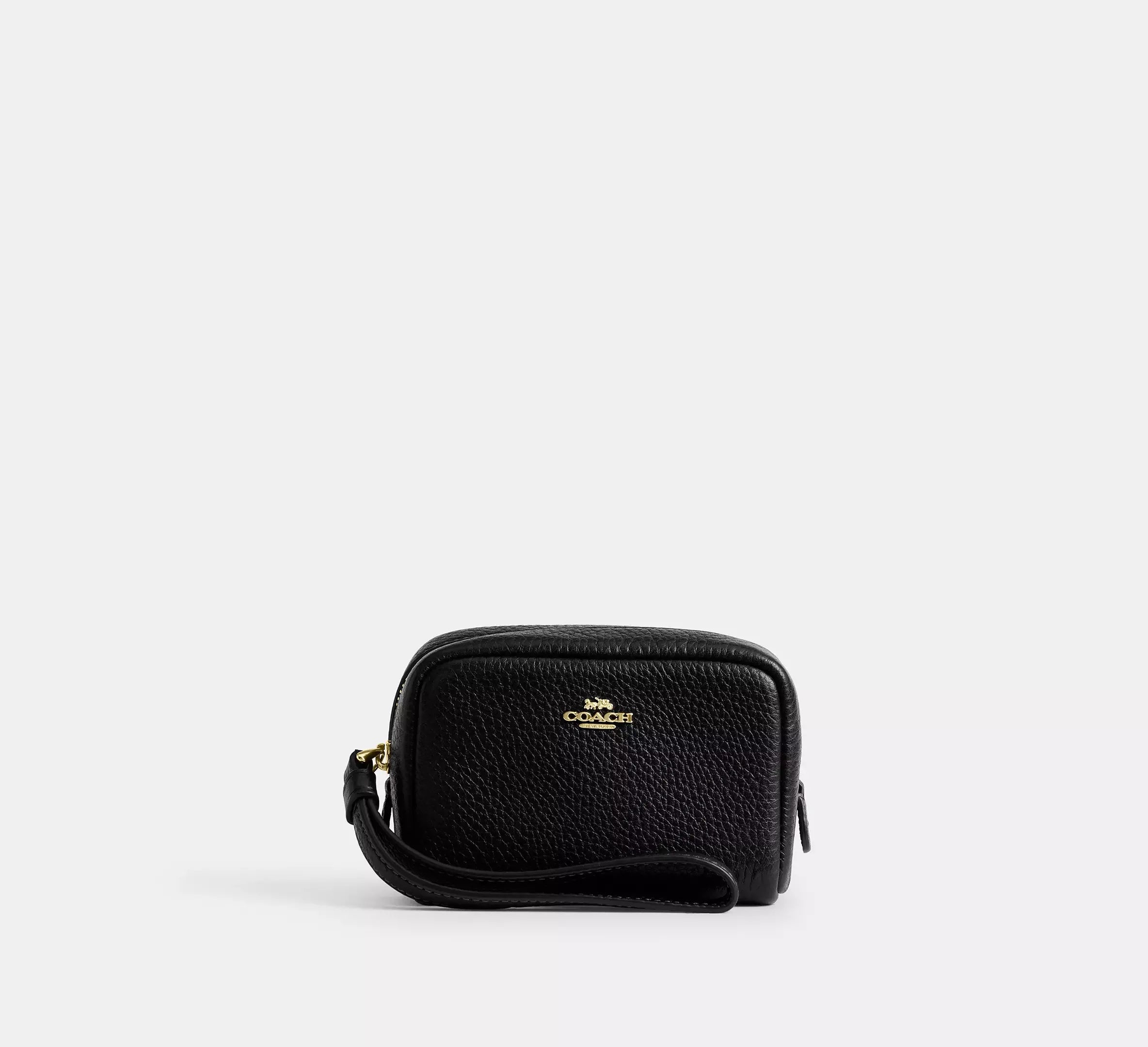 Coach Pouch Wristlet – Gold/Black - Sneaker Türkiye