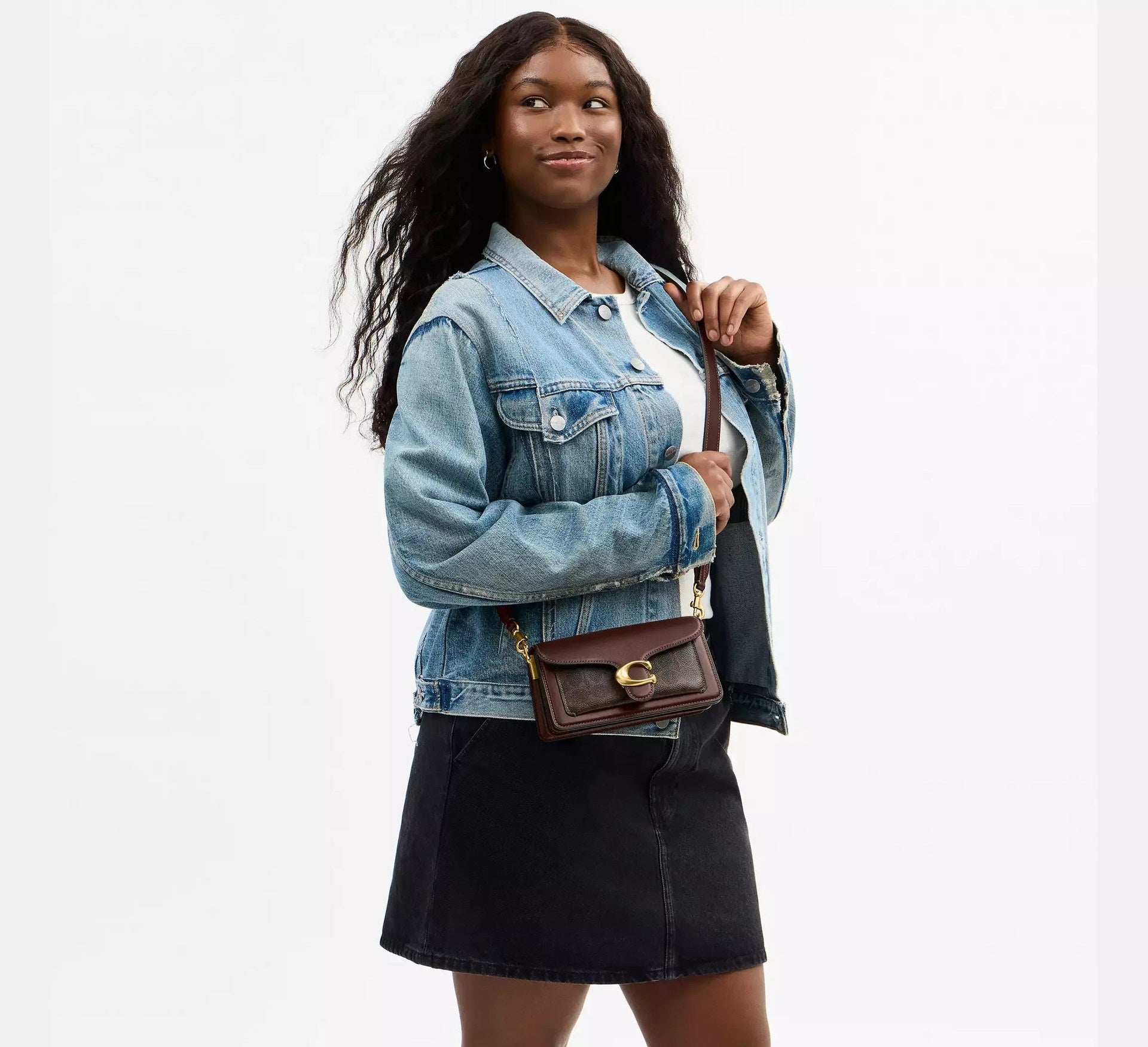 Coach Tabby Shoulder Bag 20 In Signature – Brass/Maple - Sneaker Türkiye