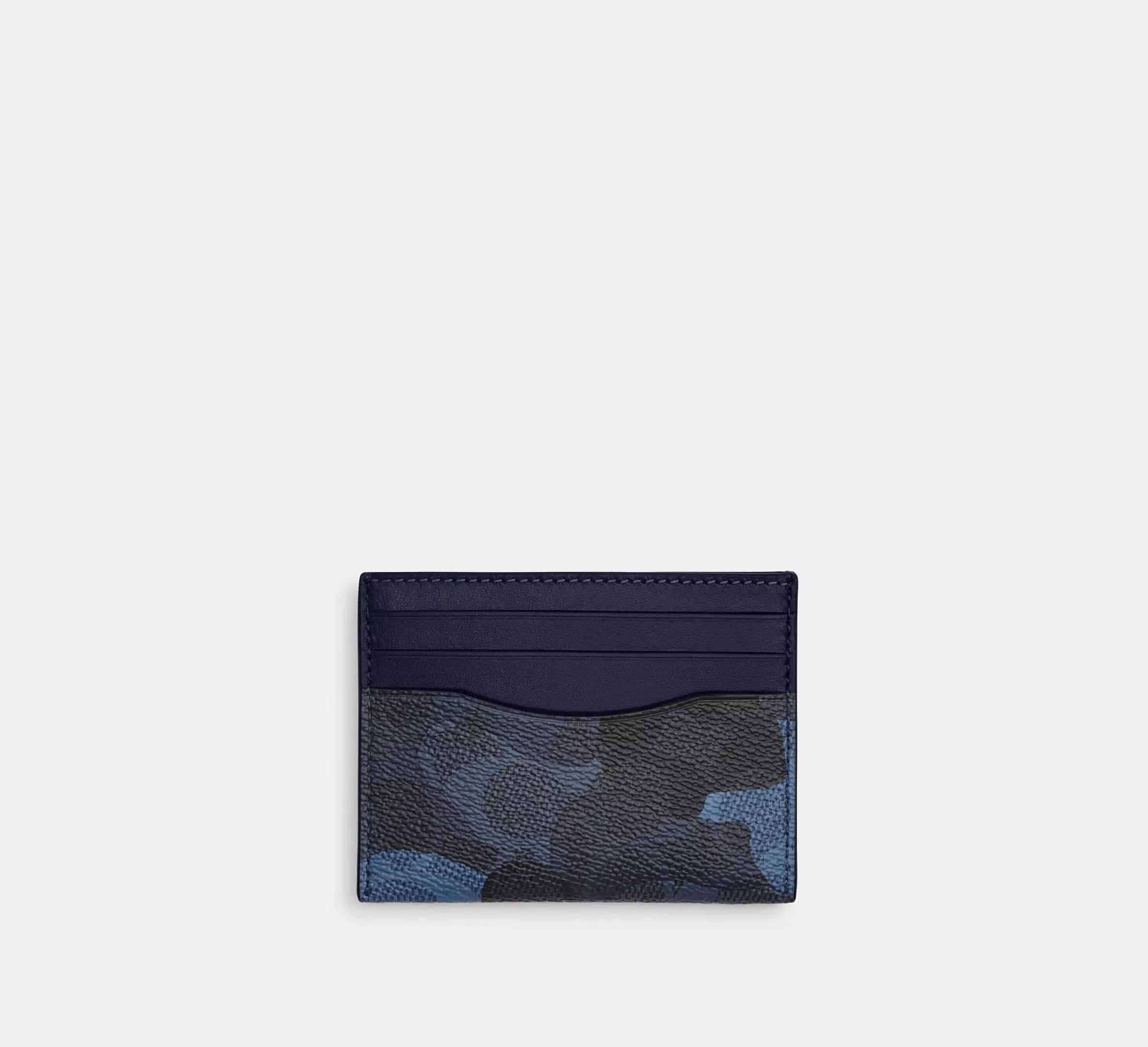 Coach Slim Id Card Case In Signature Camo Print – Blue Multi - Sneaker Türkiye