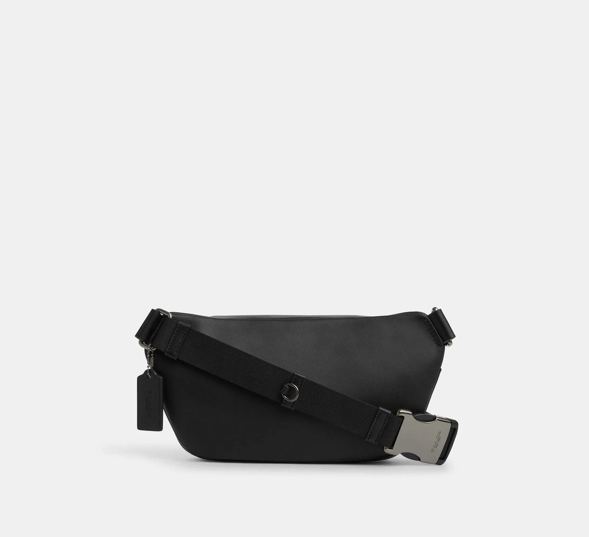 Coach Elias Belt Bag In Signature-Gunmetal/Charcoal/Black - Sneaker Türkiye