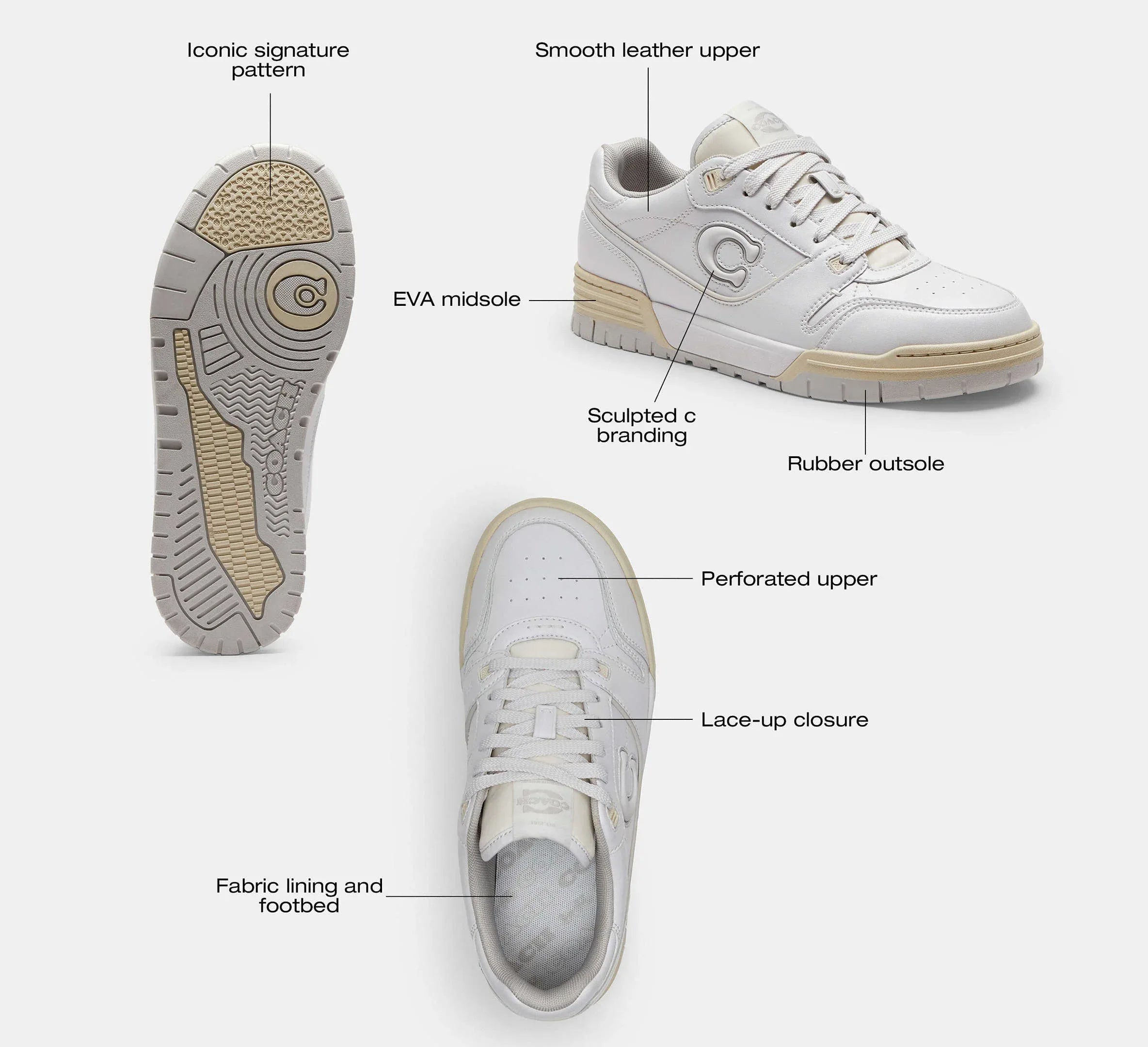 Coach Women’s Soho Sneaker In Mixed Signature – Multi - Sneaker Türkiye