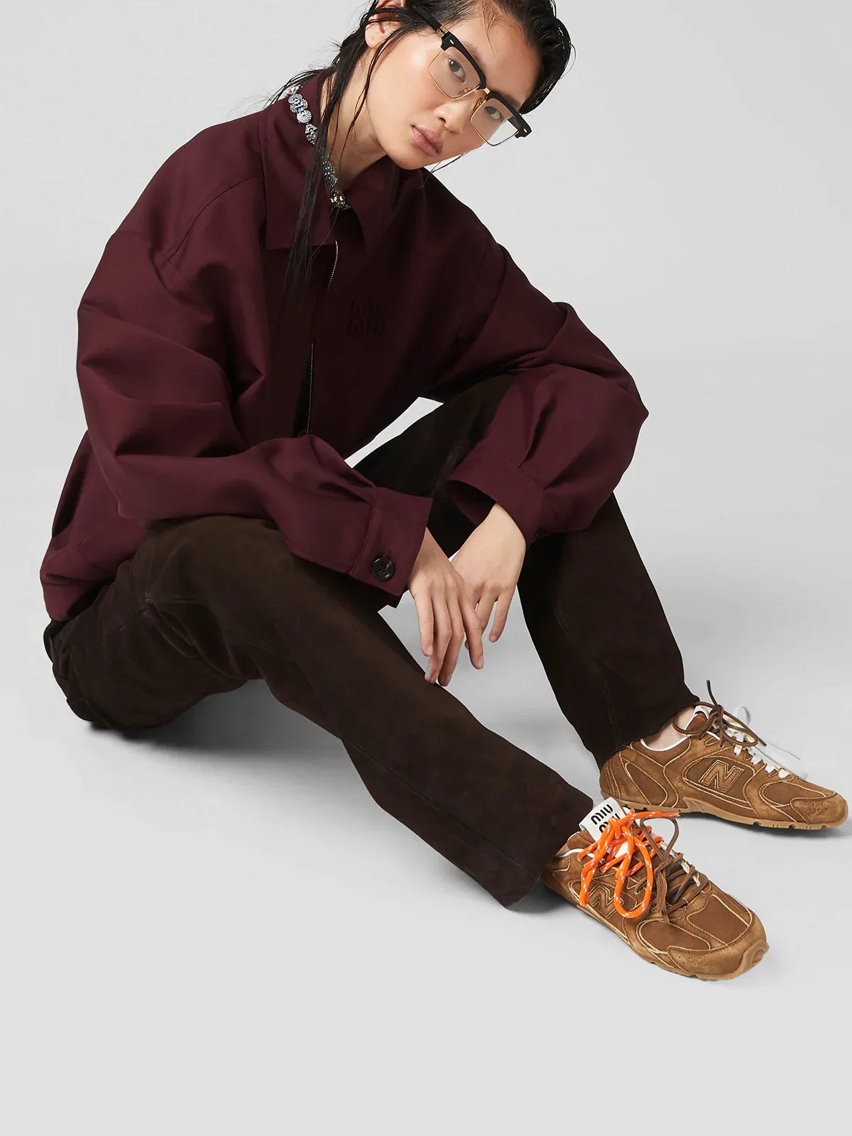 New Balance X Miu Miu 530 SL Suede Sneakers - Sneaker Türkiye