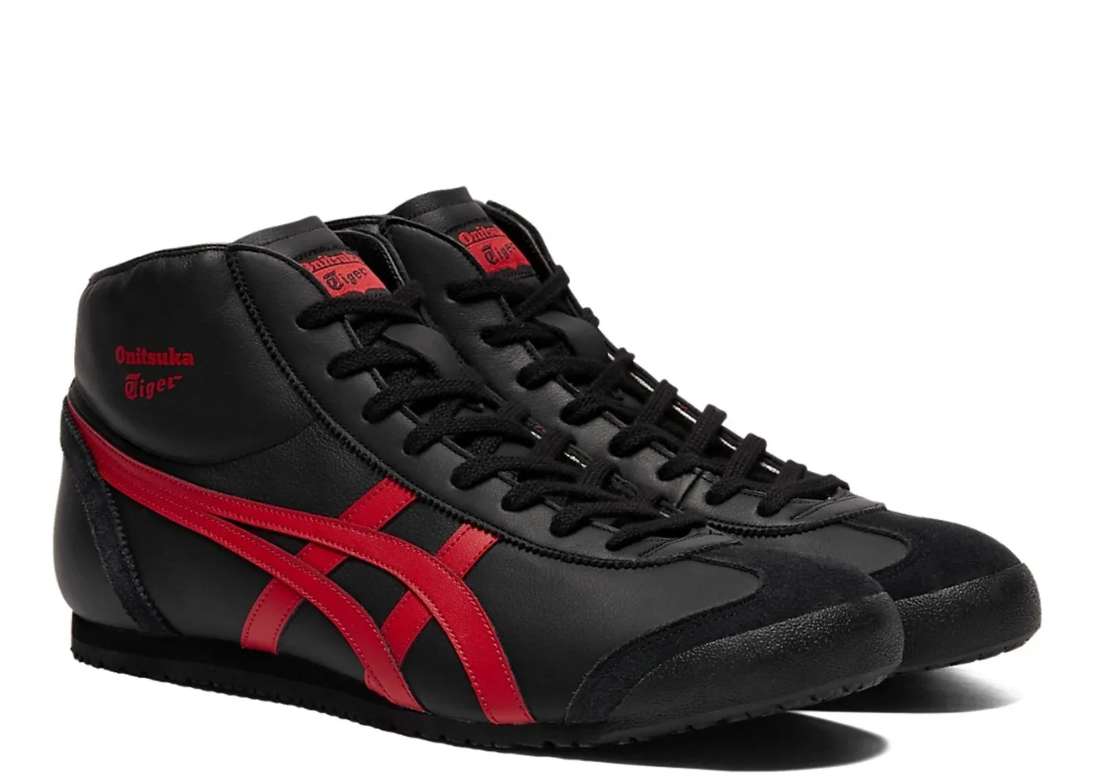 Onitsuka Tiger Mexico Mid Runner Black Classic Red - Sneaker Türkiye