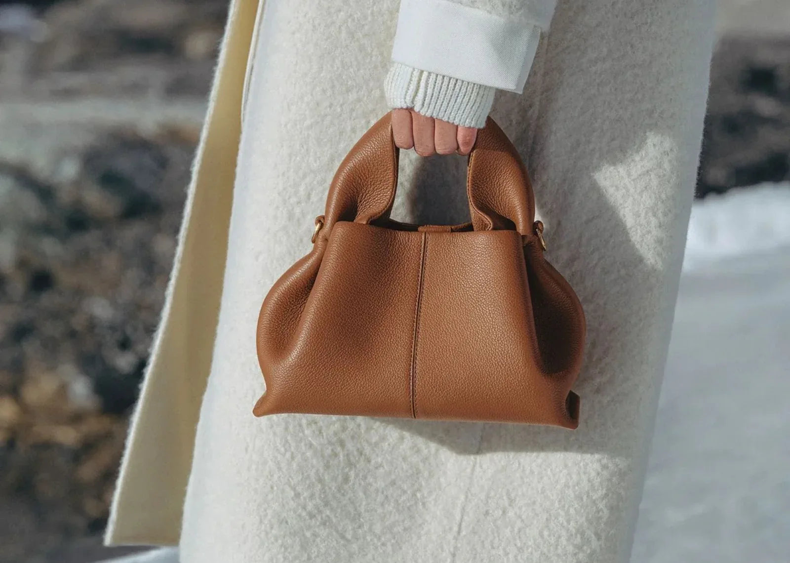 Polène Numéro Neuf Mini Edition Textured Camel - Sneaker Türkiye