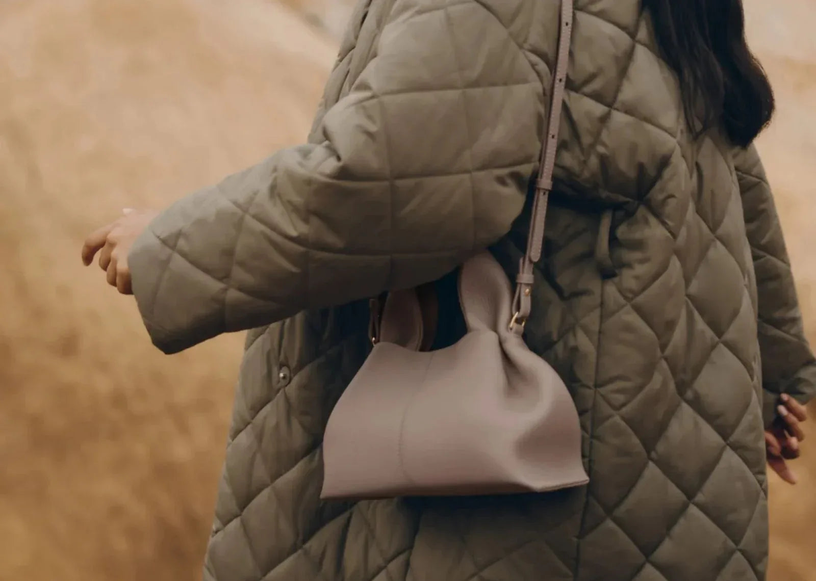 Polène Numéro Neuf Mini Edition Textured Taupe - Sneaker Türkiye