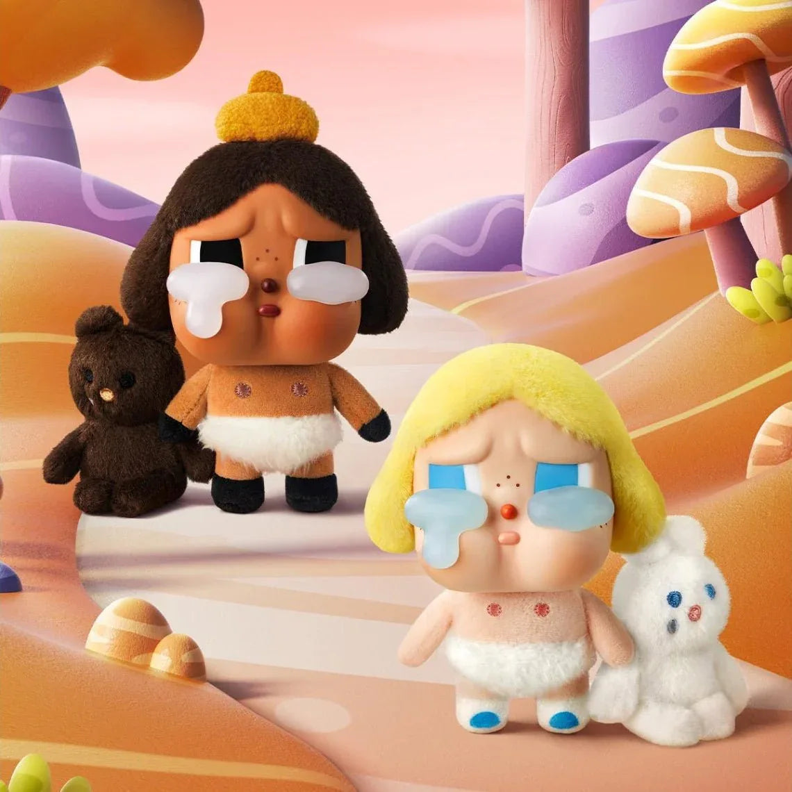 POP MART CRYBABY CRYING AGAIN BABY BLONDE (SÜPER GİZLİ VERSİYON) YÜZ PELUŞ FİGÜR - Sneaker Türkiye