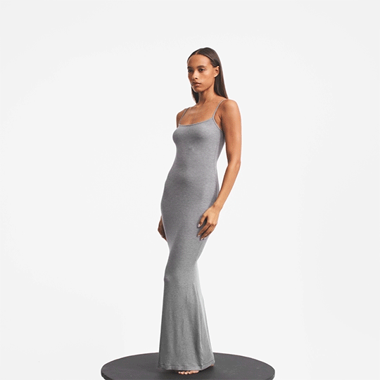 SKIMS SOFT LOUNGE LONG SLIP DRESS | ONYX - Sneaker Türkiye