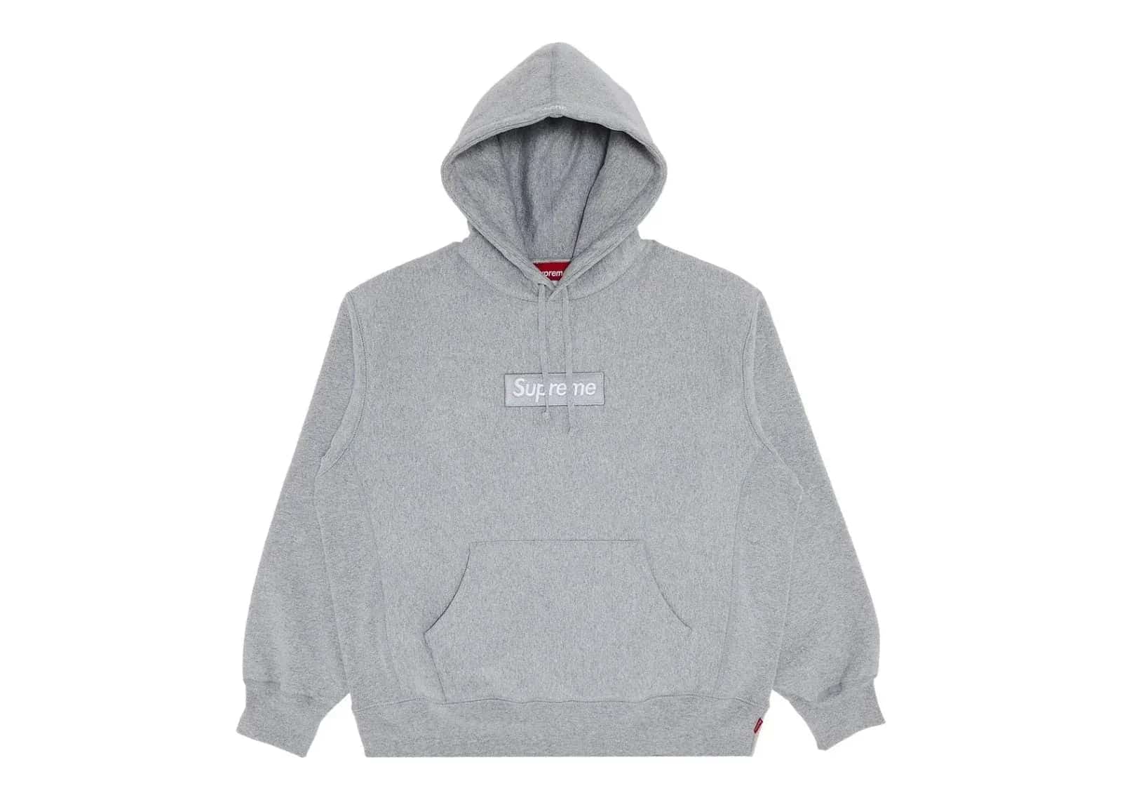 Supreme Box Logo Hooded Sweatshirt Sweatshirt (FW24) Heather Grey - Sneaker Türkiye