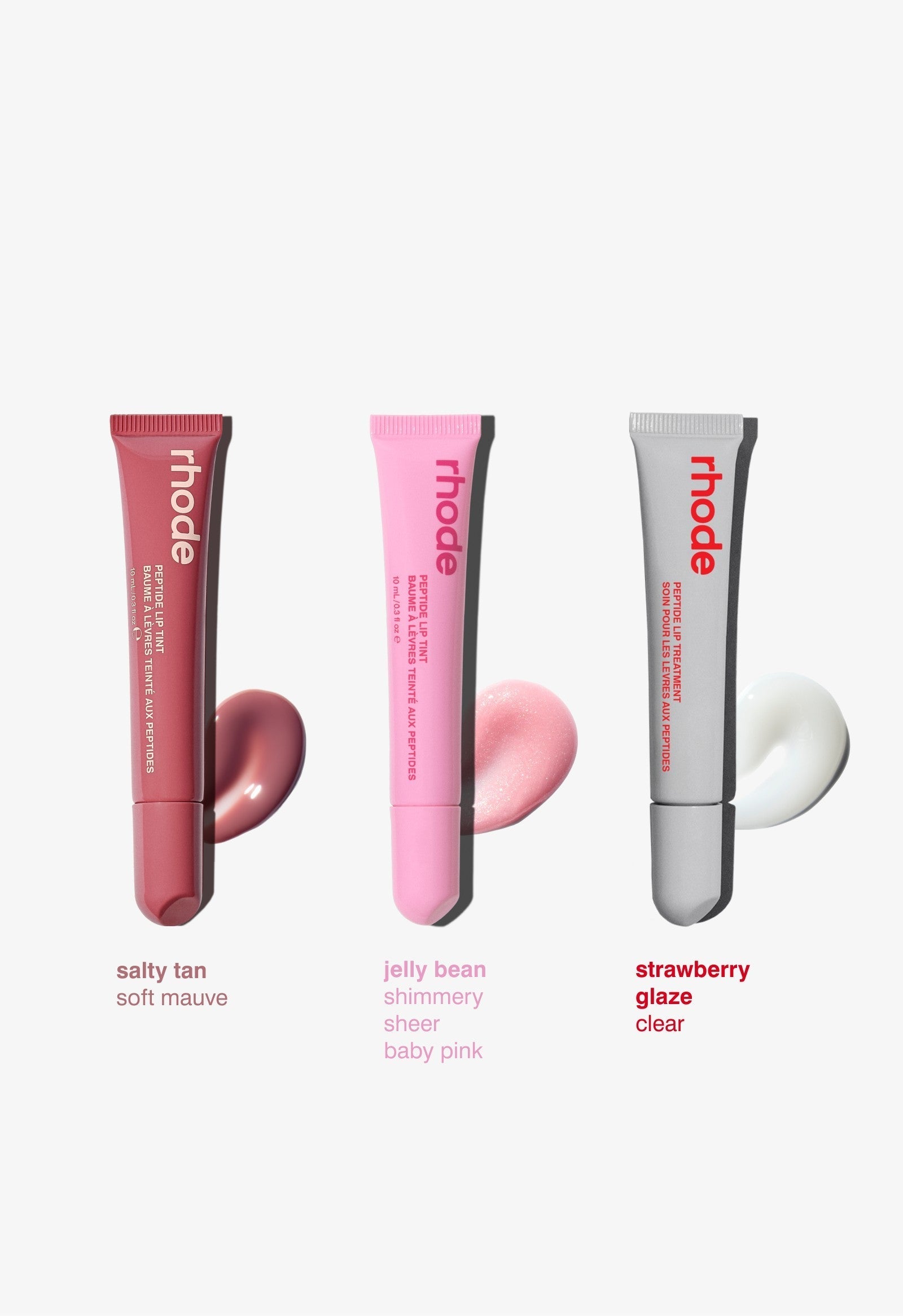 Rhode The Peptide Lip Trio Strawberry Glaze, Jelly Bean, Salty Tan - Sneaker Türkiye