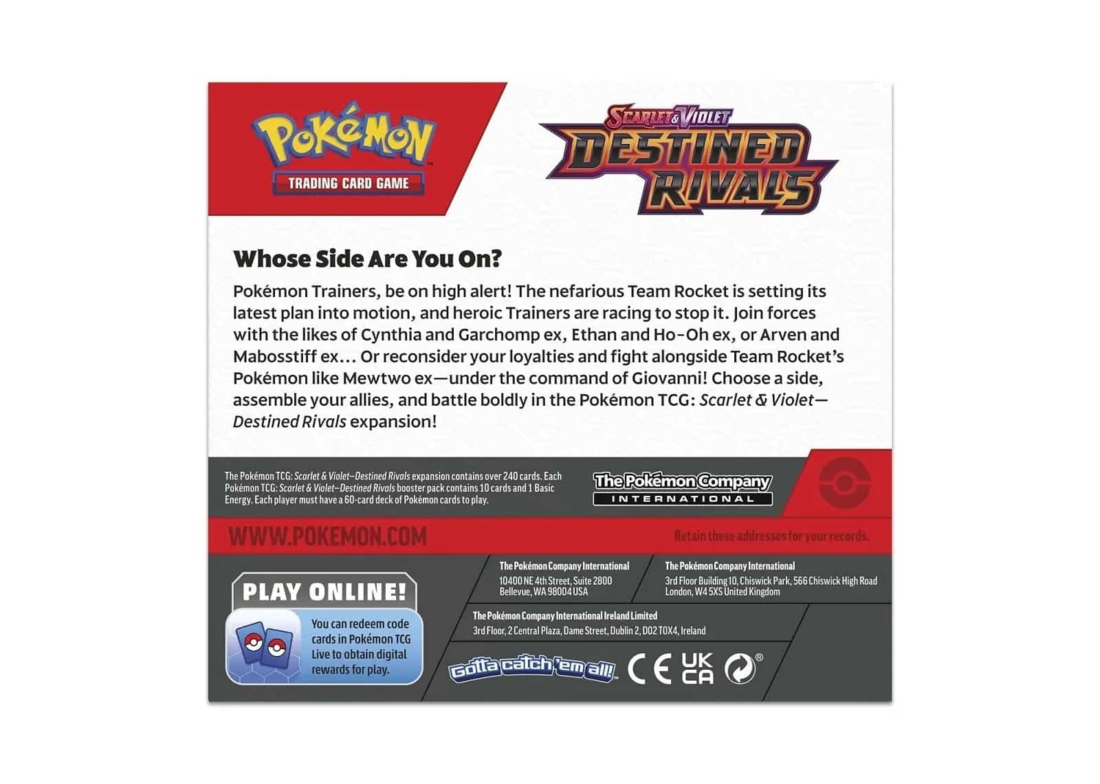 Pokémon Scarlet & Violet Destined Rivals Booster Box (36 Packs) - Sneaker Türkiye
