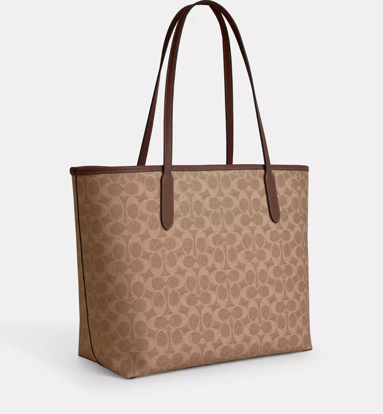 Coach City Tote Bag In Signature – Gold/Tan/Brown - Sneaker Türkiye