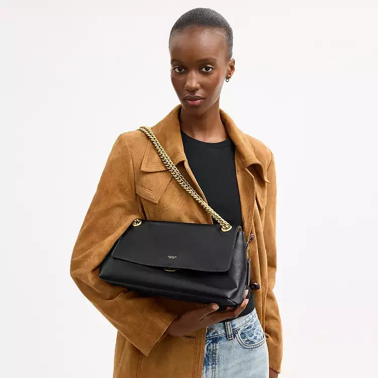 Coach Chelsea Shoulder Bag 30 – Brass/Black - Sneaker Türkiye