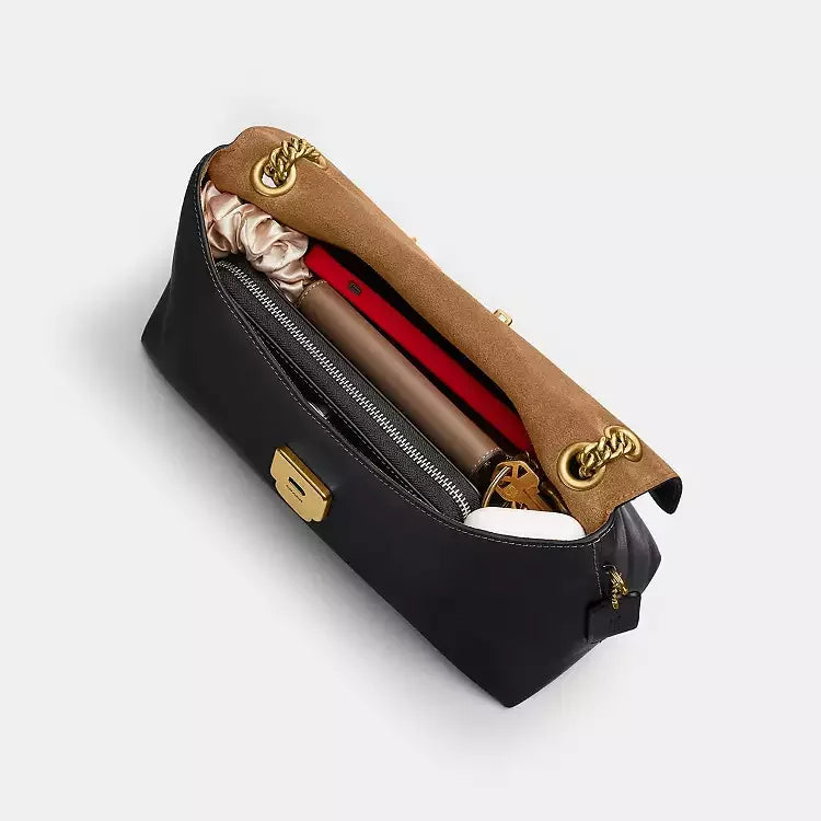 Coach Chelsea Shoulder Bag 30 – Brass/Black - Sneaker Türkiye