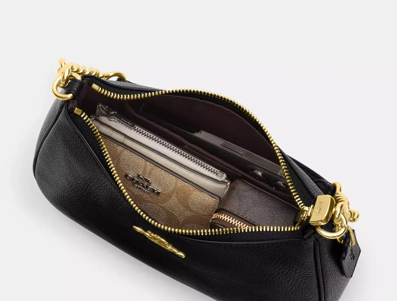 Coach Teri Shoulder Bag In Signature – Silver - Sneaker Türkiye