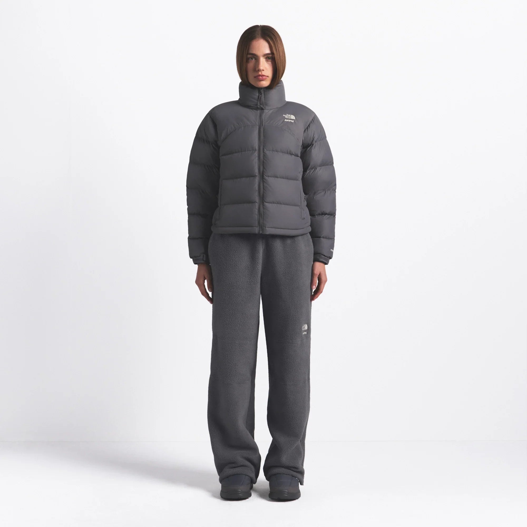 THE NORTH FACE X SKIMS 2000 RETRO NUPTSE JACKET | GUNMETAL - Sneaker Türkiye