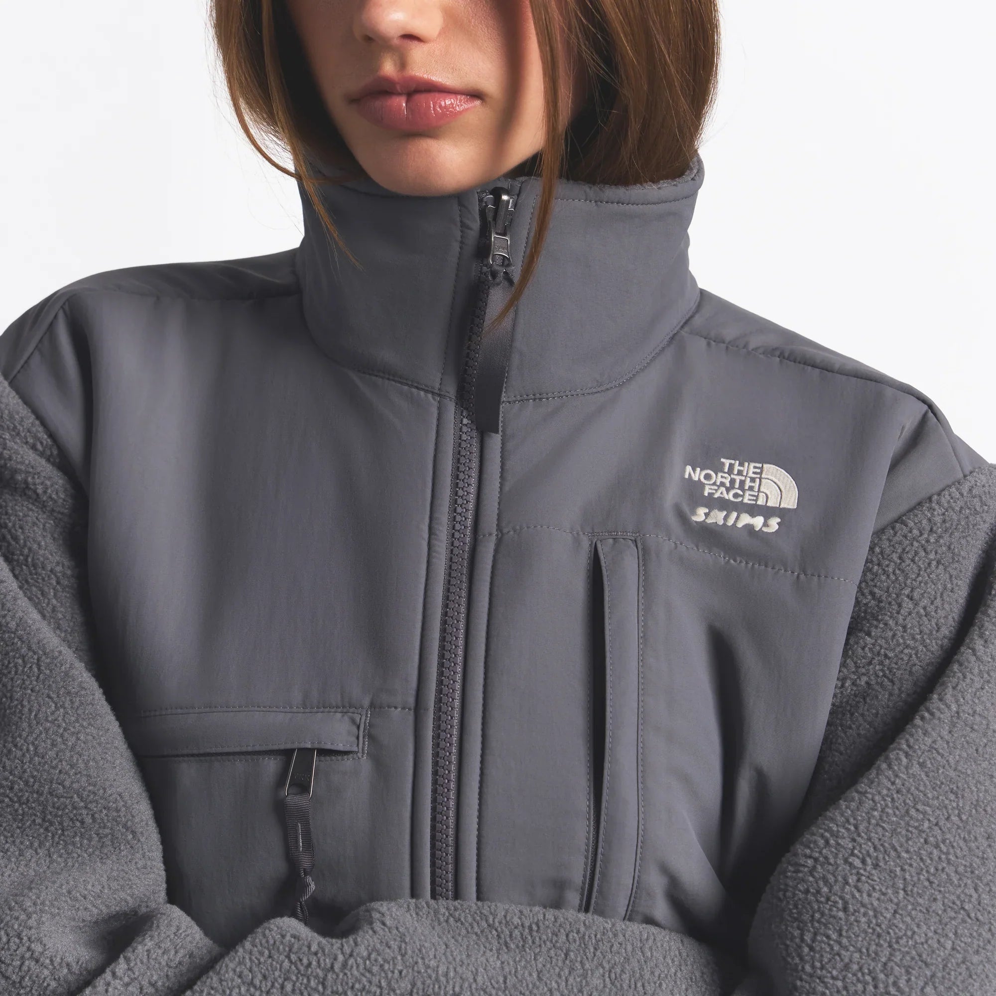 THE NORTH FACE X SKIMS 1995 DENALI FLEECE JACKET | GUNMETAL - Sneaker Türkiye