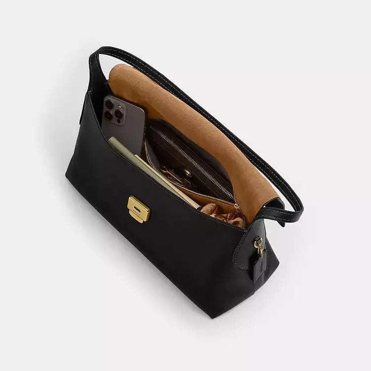 Coach Chelsea Shoulder Bag 36 – Brass/Black - Sneaker Türkiye