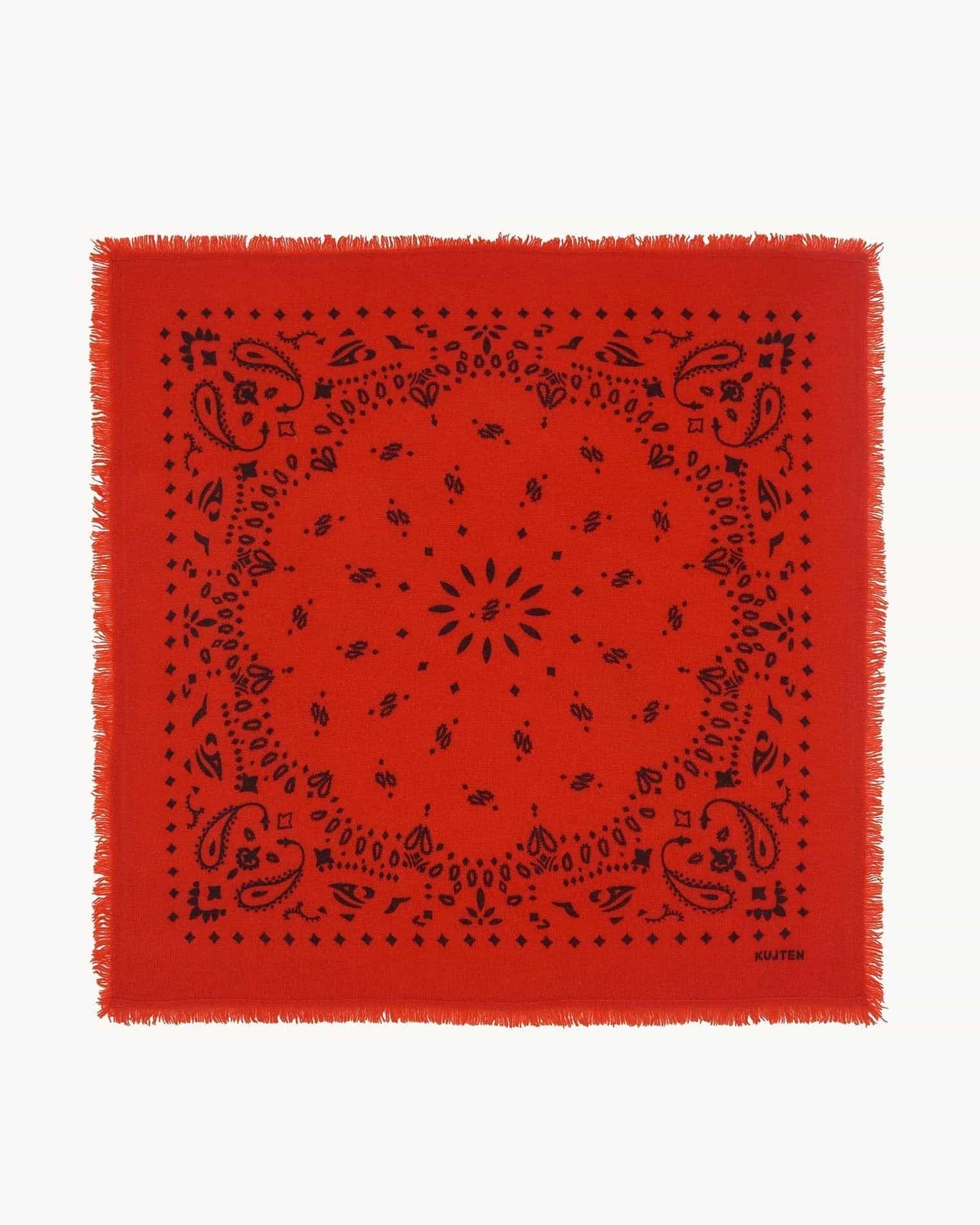 KUJTEN Bandana Hachiko Red Orange – Bandana - Sneaker Türkiye
