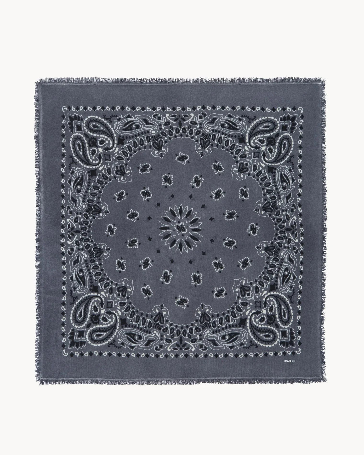 KUJTEN Large Bandana Hachiko Bico Flannel Gray – Bandana - Sneaker Türkiye