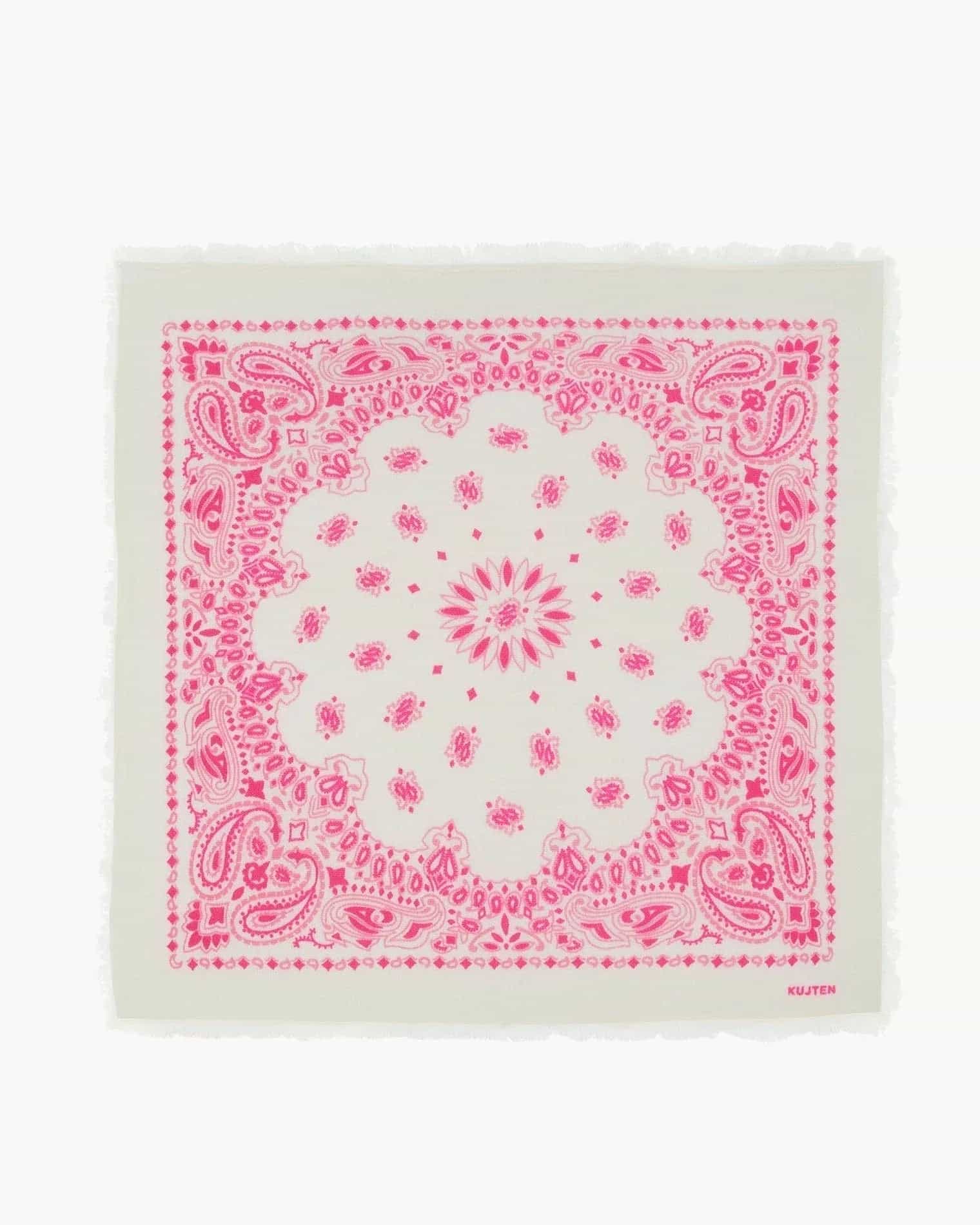 KUJTEN Large Bandana Hachiko Bico Rose White – Bandana - Sneaker Türkiye