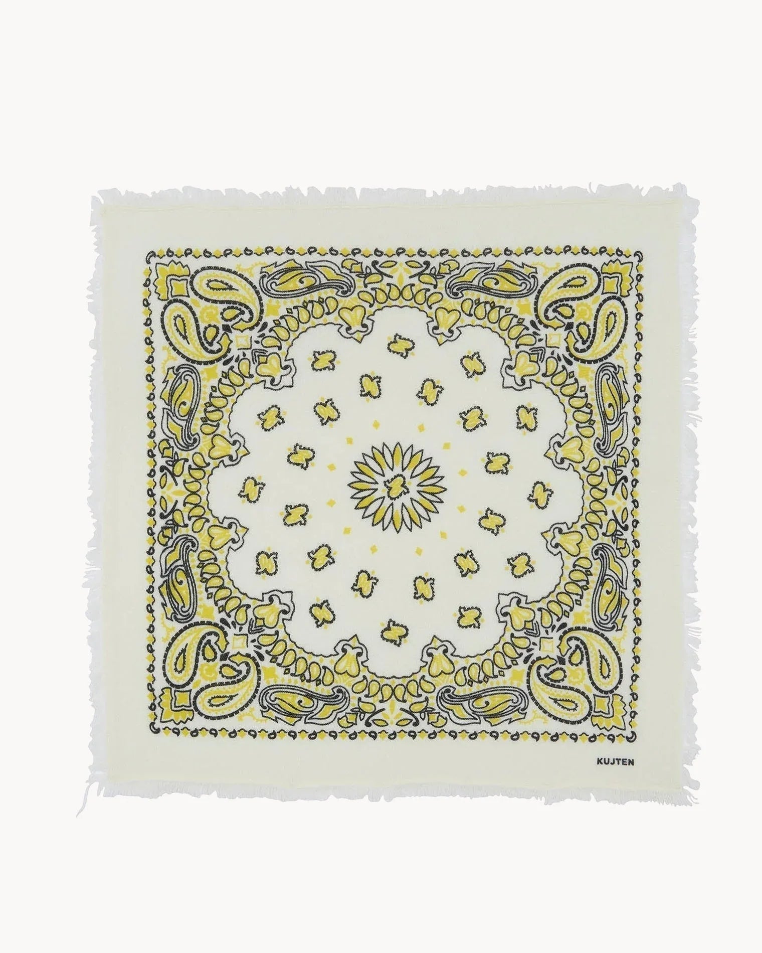KUJTEN Large Bandana Hachiko Bico Yellow Black – Bandana - Sneaker Türkiye