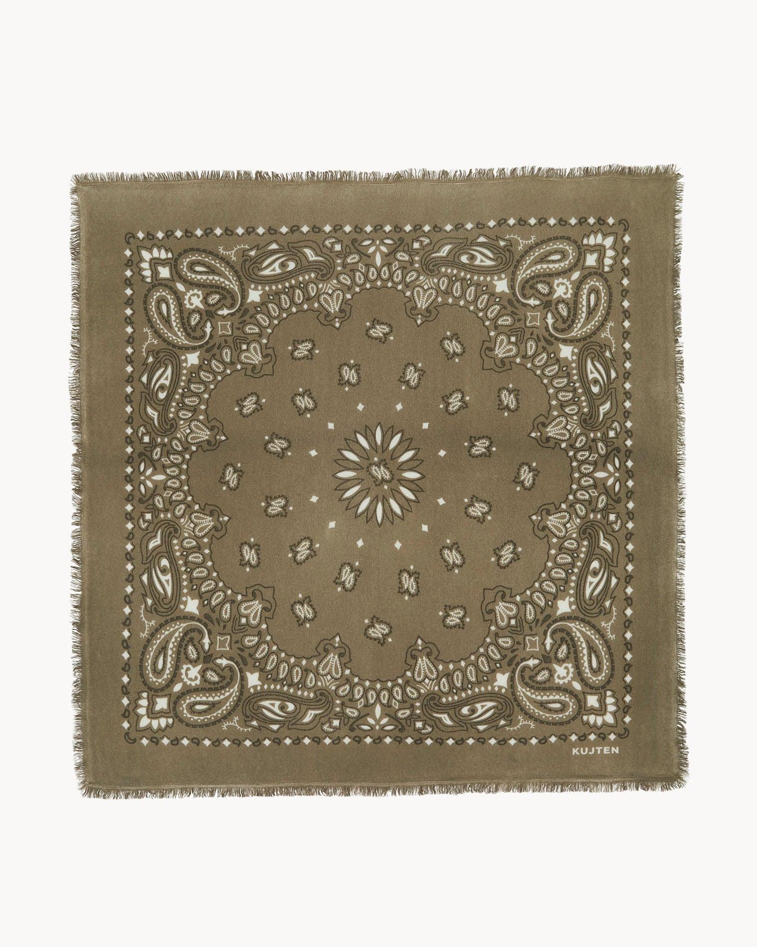 KUJTEN Large Bandana Hachiko Bico Marl Khaki – Bandana - Sneaker Türkiye