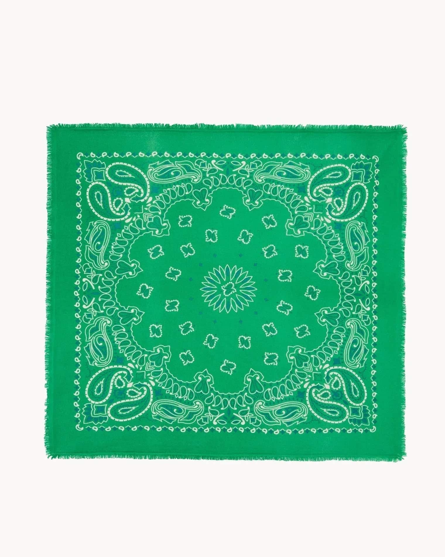 KUJTEN Large Bandana Hachiko Bico Grass Green – Bandana - Sneaker Türkiye