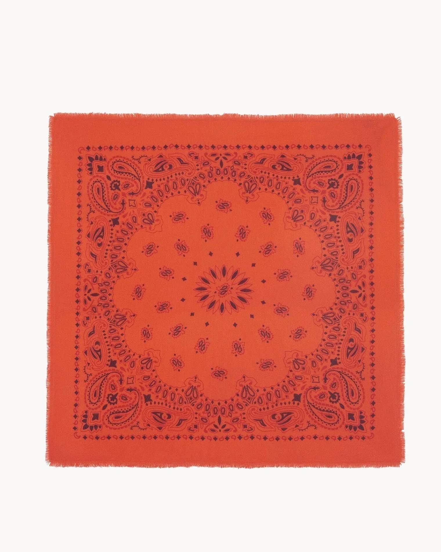 KUJTEN Large Bandana Hachiko Bico Hibiscus Orange – Bandana - Sneaker Türkiye