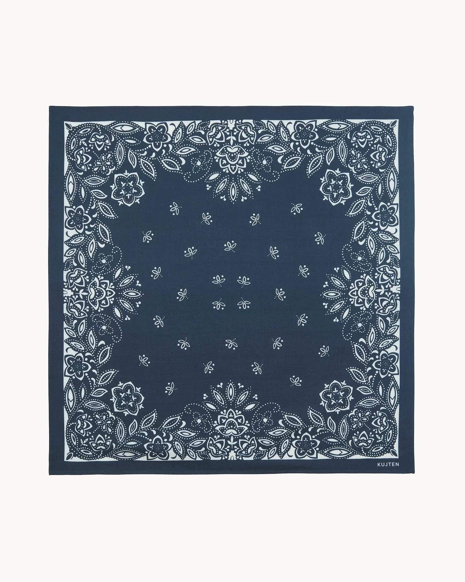 KUJTEN Large Bandana Helia Dark Navy Blue – Bandana - Sneaker Türkiye