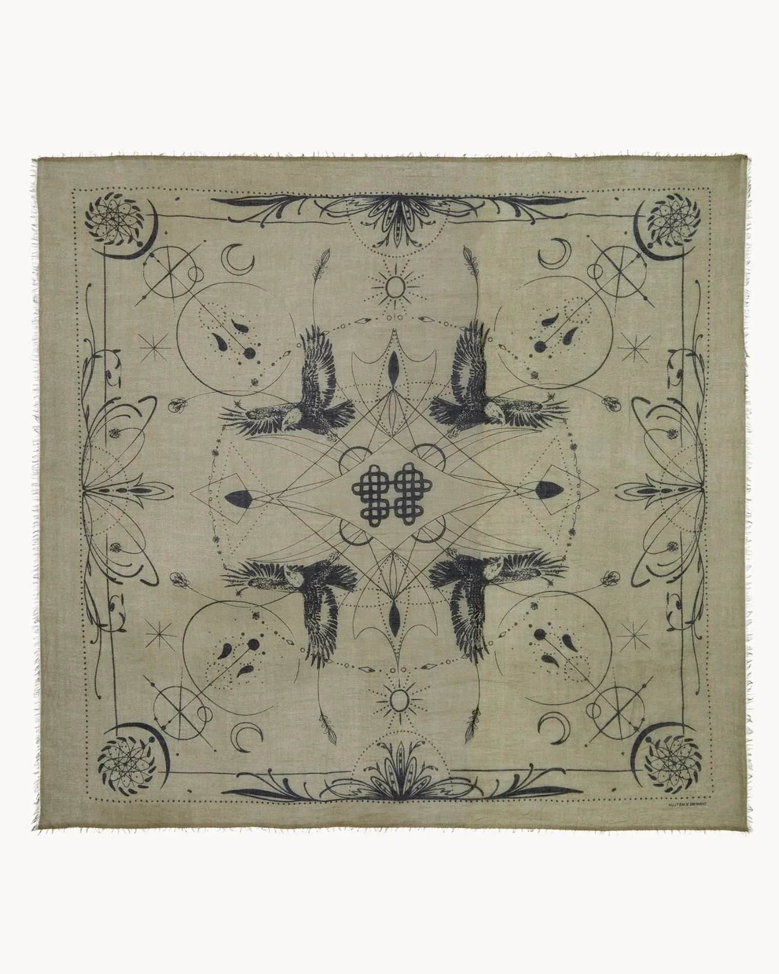 KUJTEN Large Bandana Ellis Dark Khaki – Bandana - Sneaker Türkiye