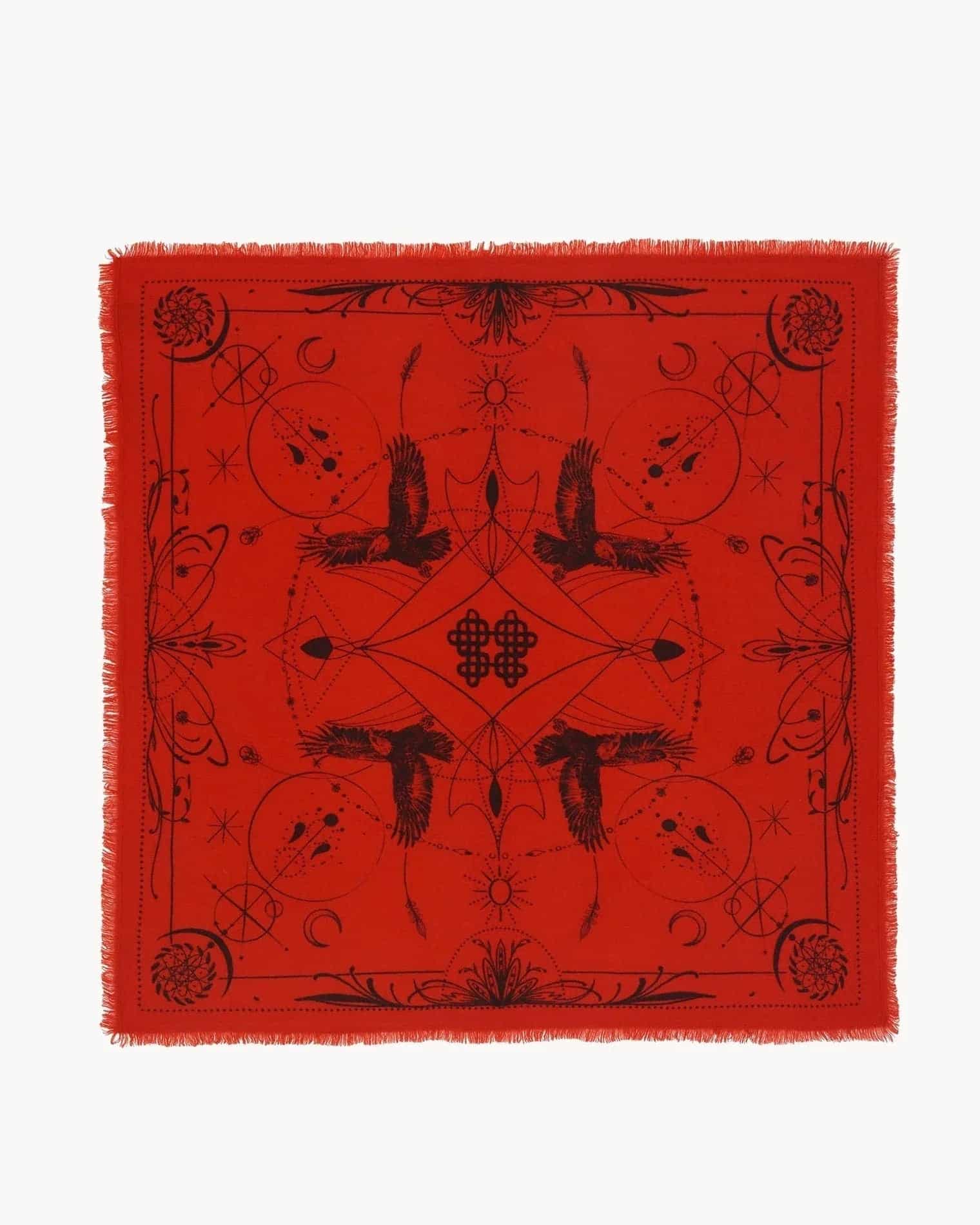 KUJTEN Large Bandana Hiloki Red Orange – Bandana - Sneaker Türkiye