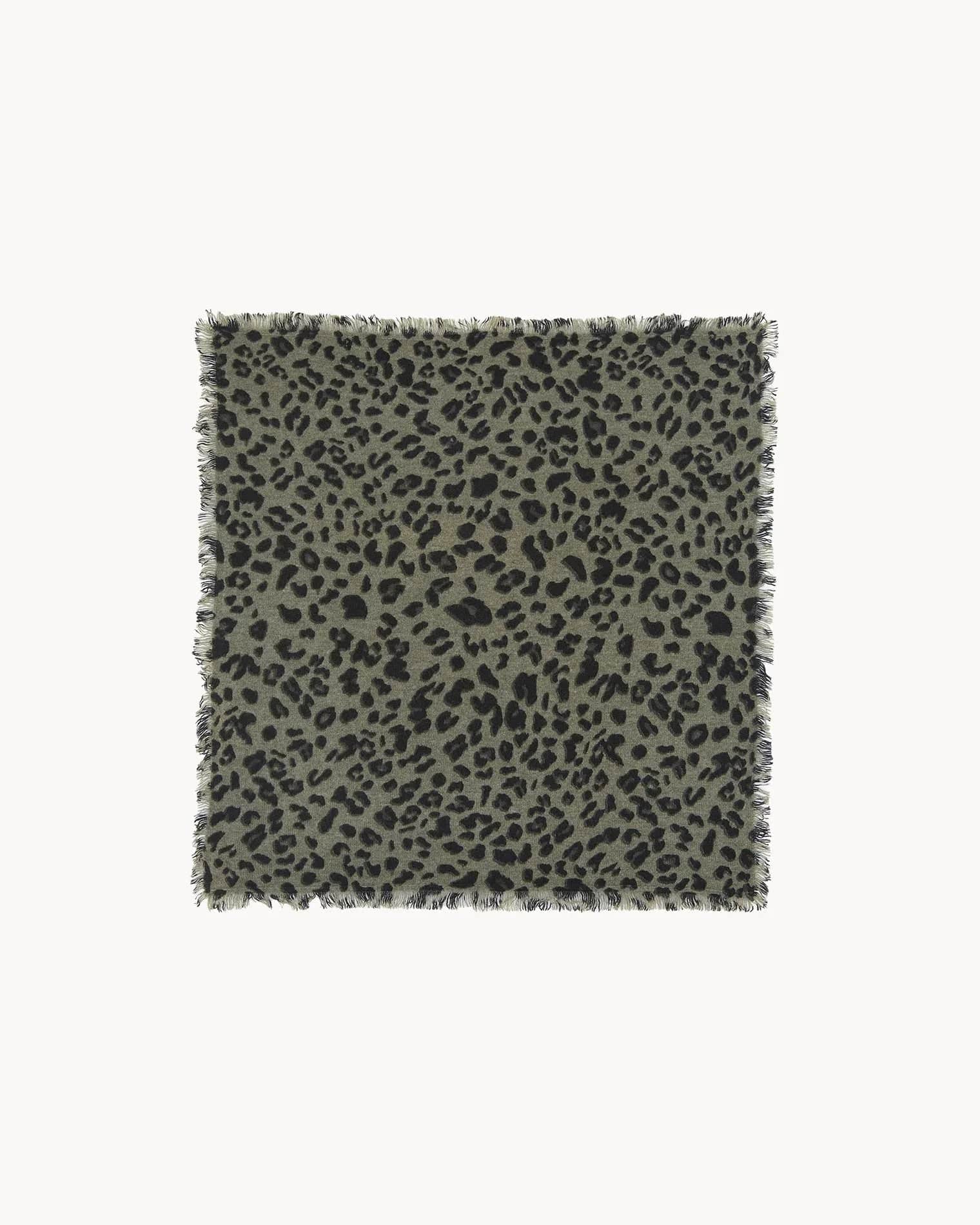 KUJTEN Small Bandana Hachi Leopard Marl Khaki – Bandana - Sneaker Türkiye