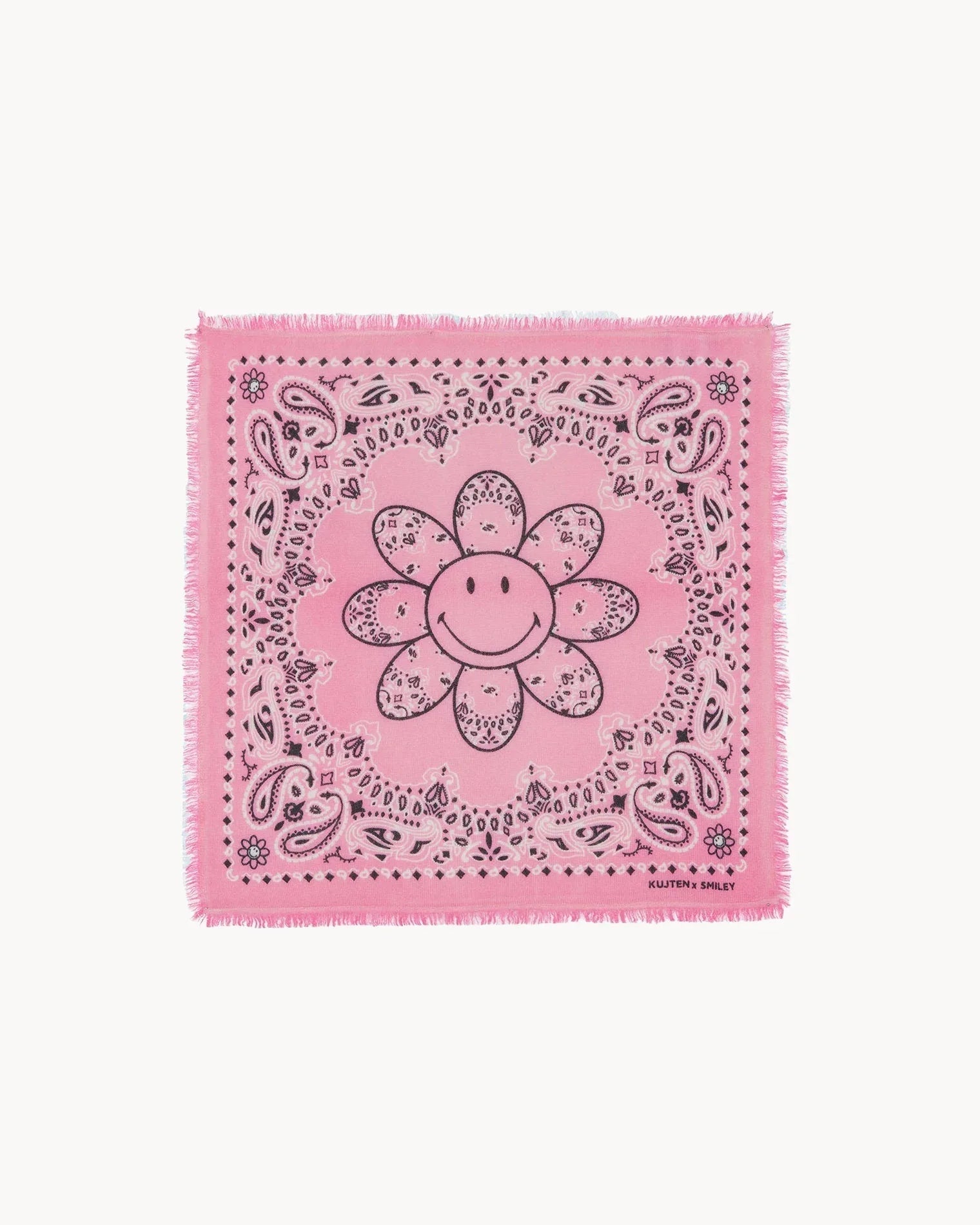KUJTEN Bandana Hachi Bico Smiley Bubblegum Pink – Bandana - Sneaker Türkiye