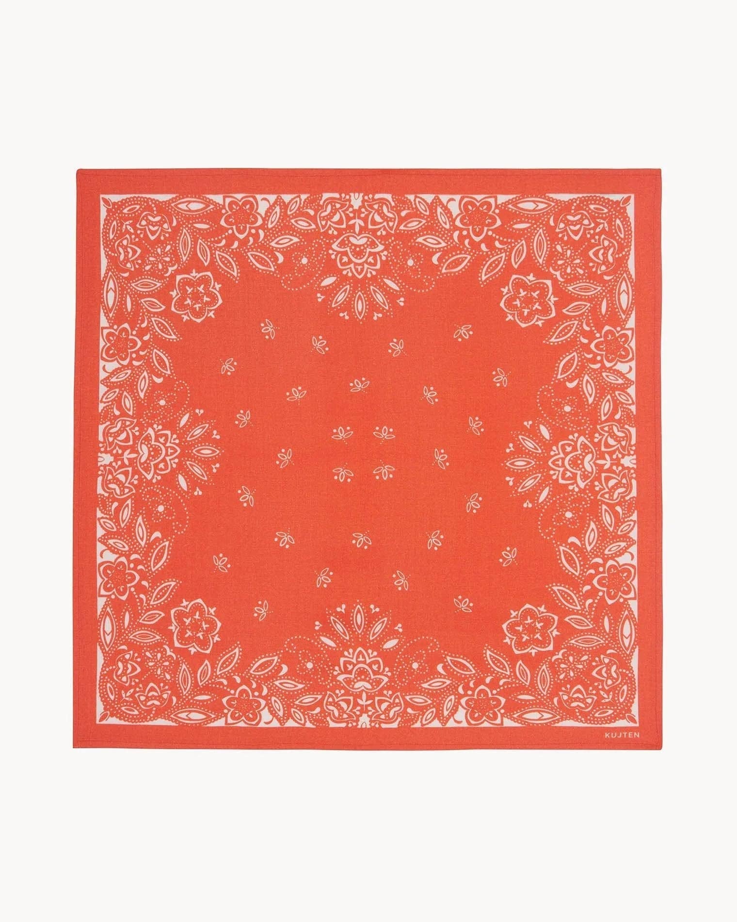 KUJTEN Small Bandana Heli Hibiscus Orange – Bandana - Sneaker Türkiye