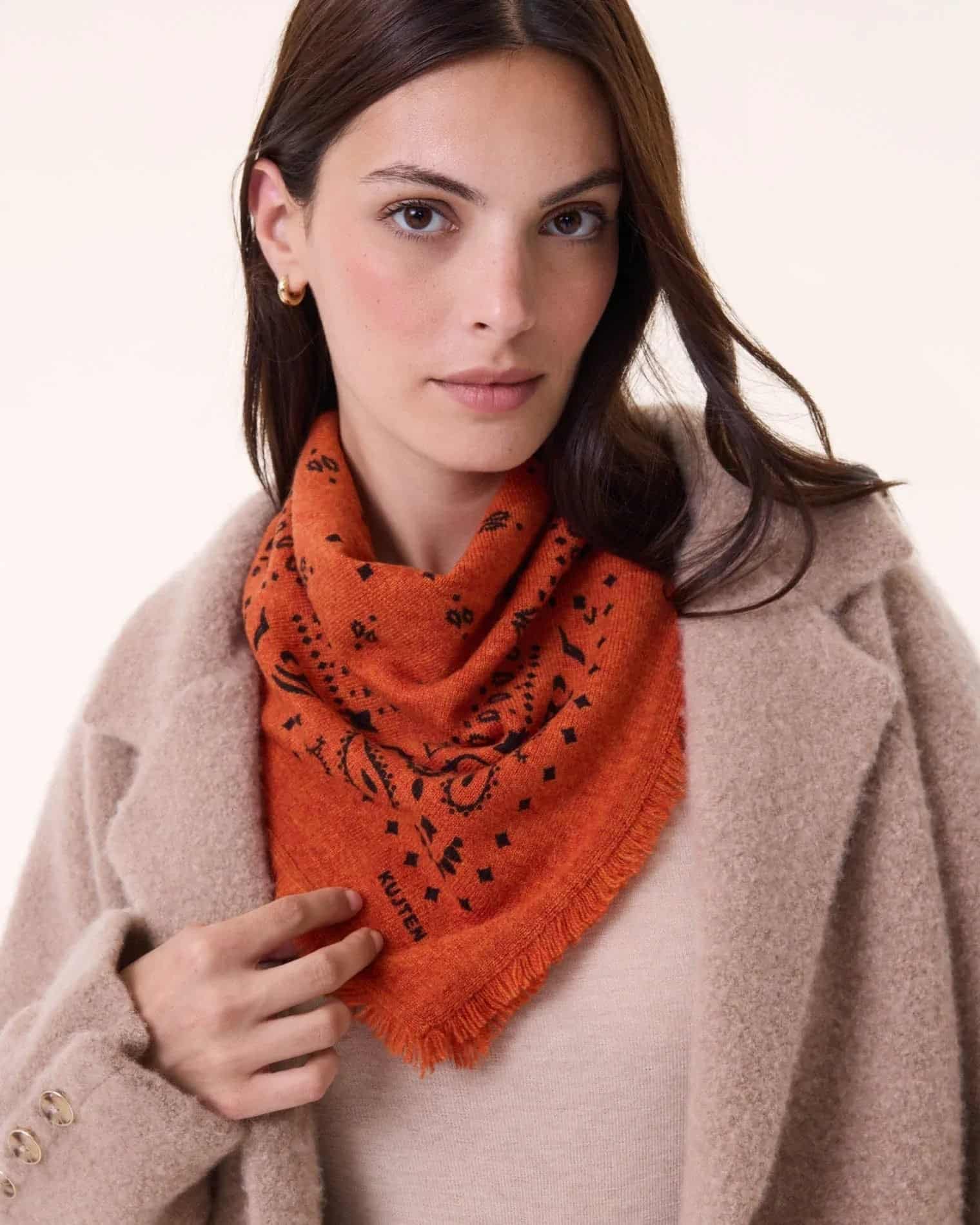 KUJTEN Small Bandana Hachi Burnt Orange – Bandana - Sneaker Türkiye
