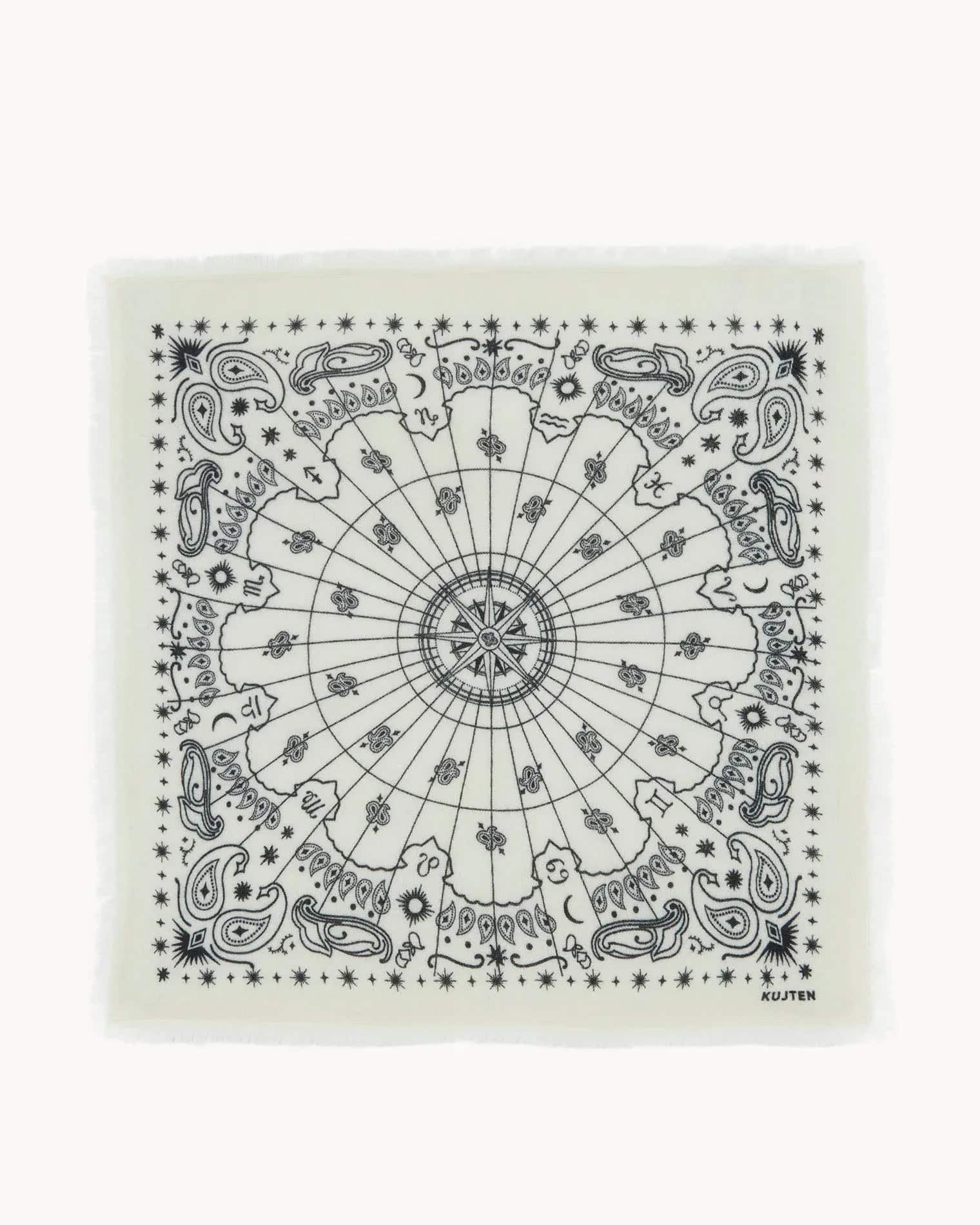 KUJTEN Large Bandana Hachiko Astro White – Bandana - Sneaker Türkiye